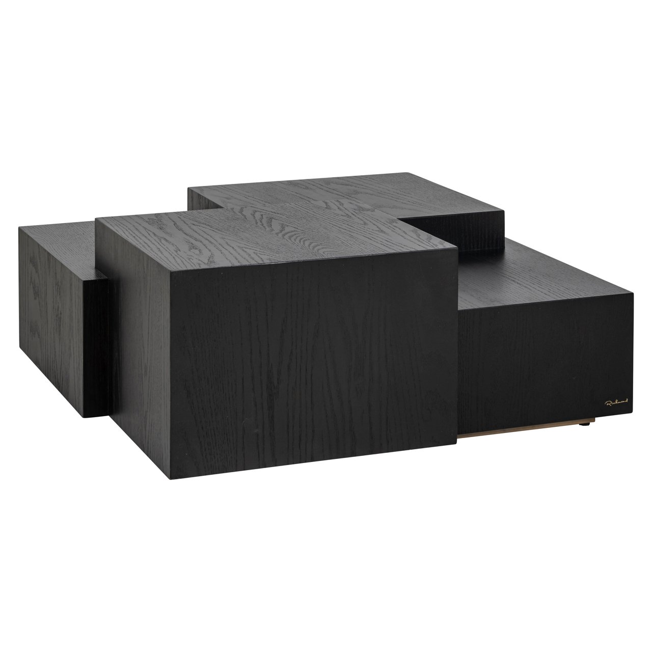 Salontafel Lennox 100 x 100cm Eiken - Zwart