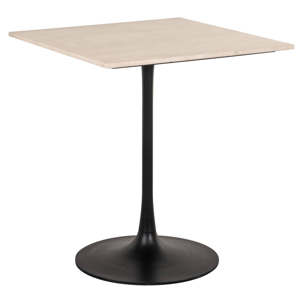 Vierkante Bistrotafel Tavolo beige 70x70