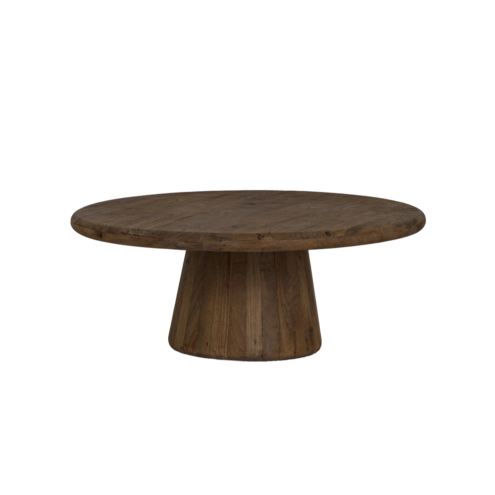 Ronde Salontafel Asti Mangohout 90cm - Bruin - Loft24.nl