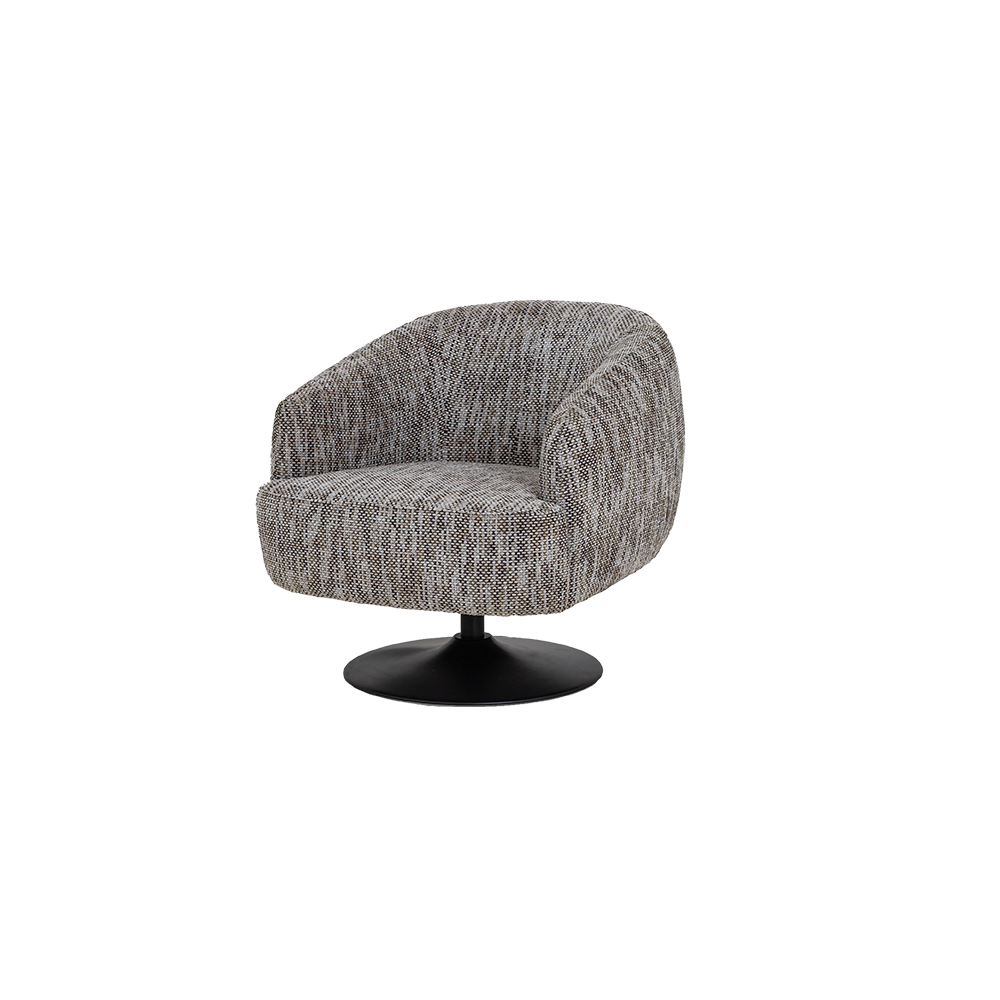 Draaibare Fauteuil Barga - Wit/grijs