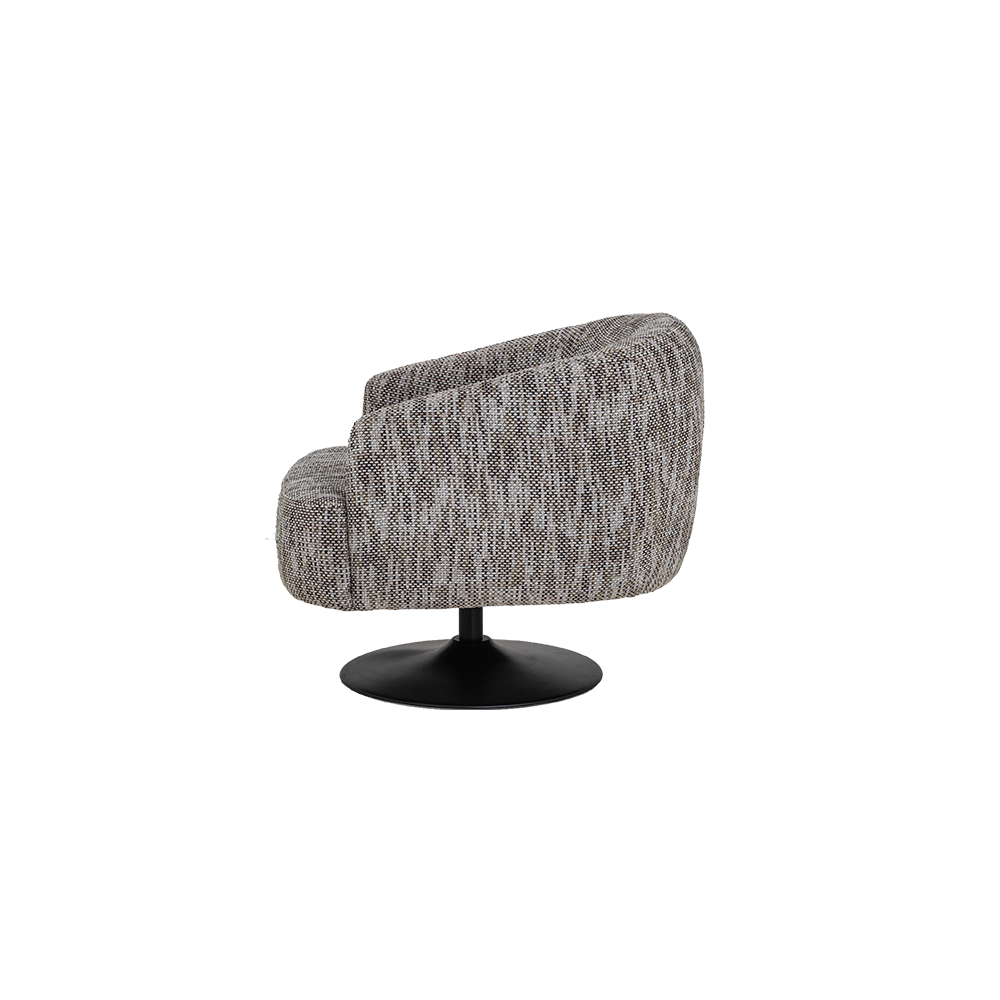 Draaibare Fauteuil Barga - Wit/grijs - Afbeelding 2