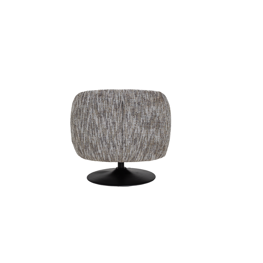 Draaibare Fauteuil Barga - Wit/grijs - Afbeelding 3