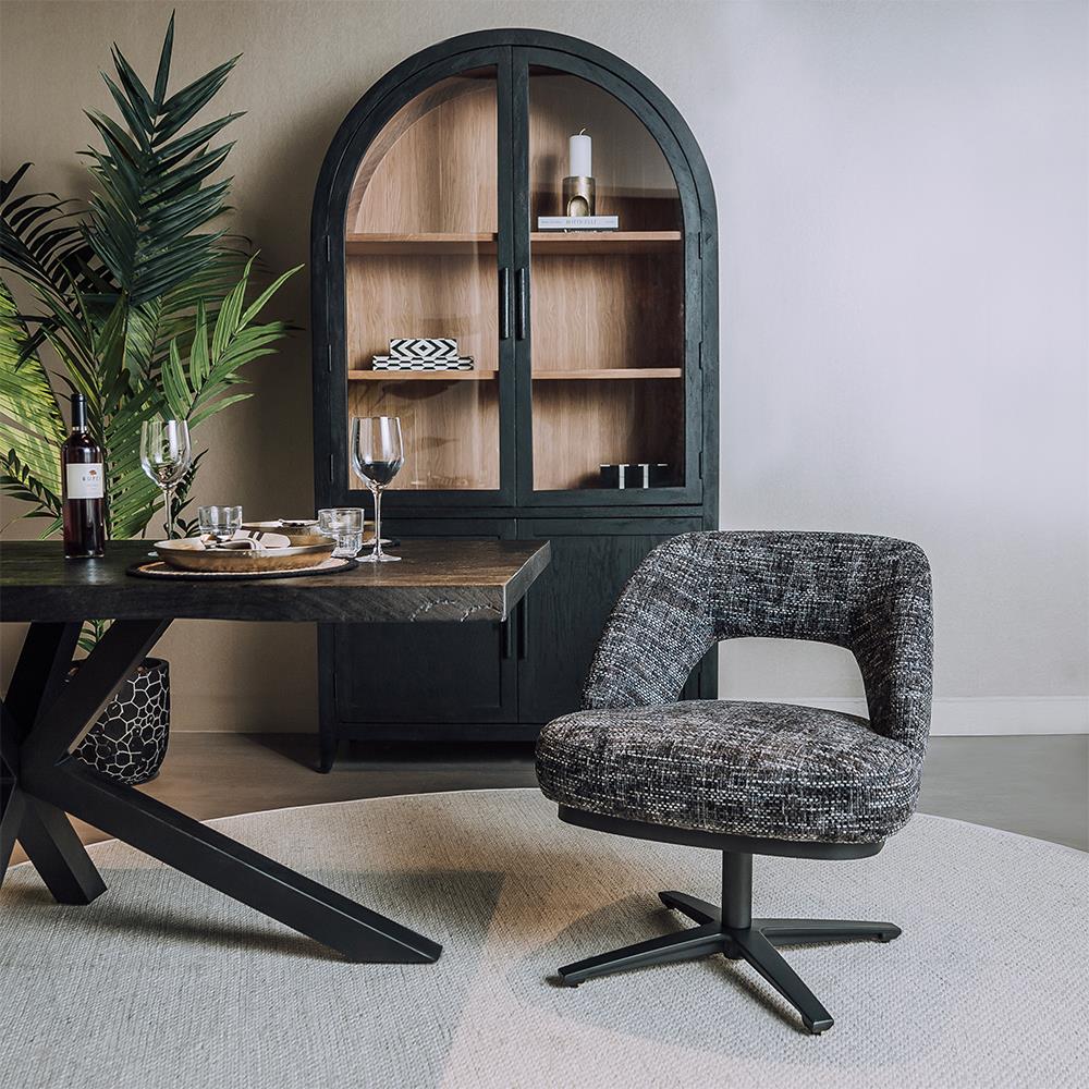 Draaifauteuil Caldes - Blauwgrijs - Afbeelding 2