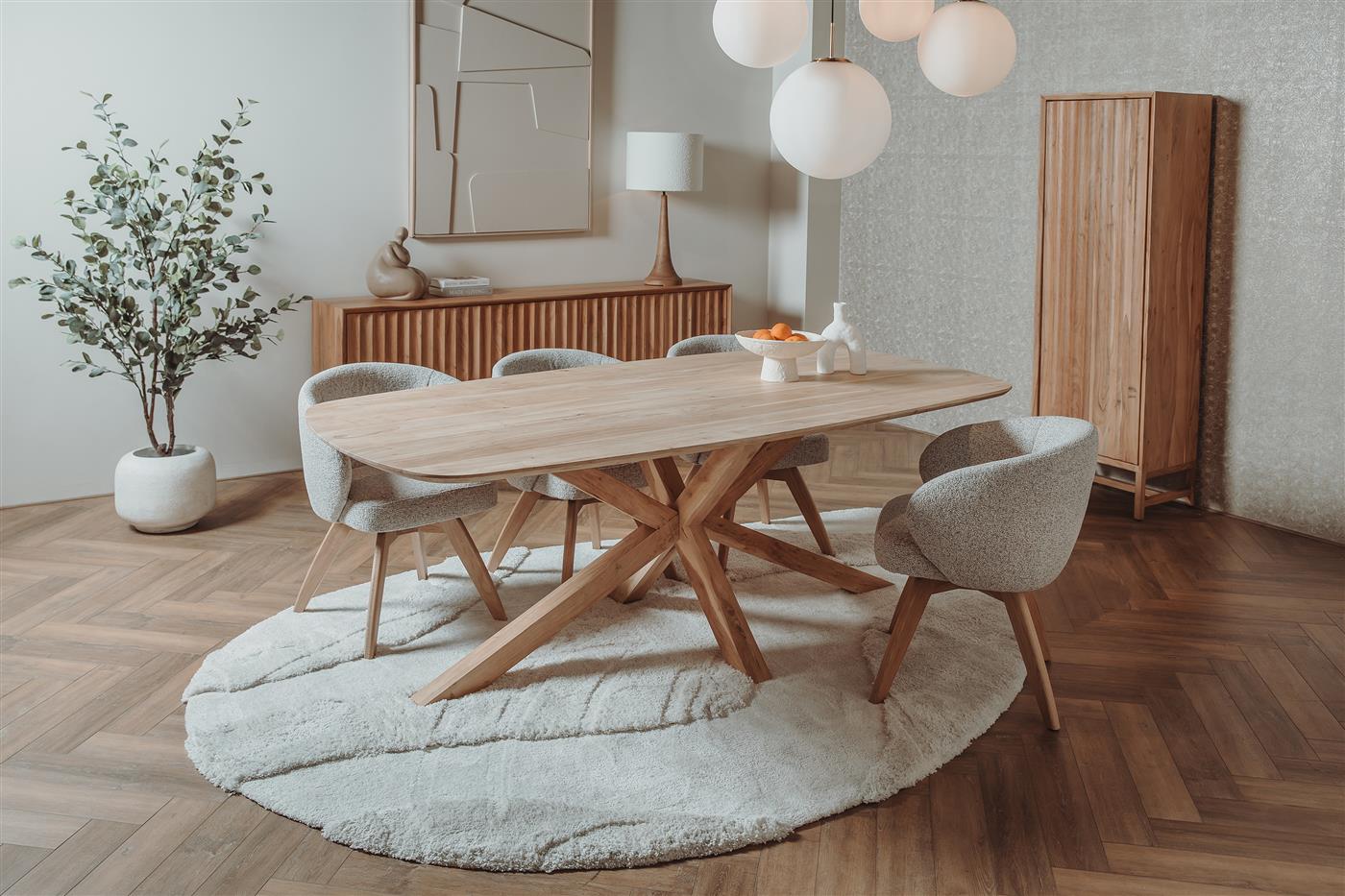 Deens Ovale Eetkamertafel Crotone - 200 cm - Afbeelding 3