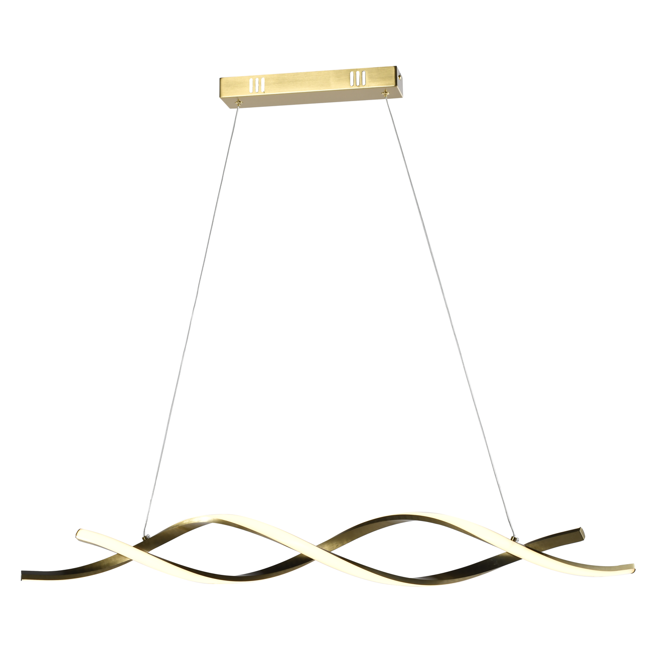 Hanglamp Lorine 100cm kleur Brushed Gold
