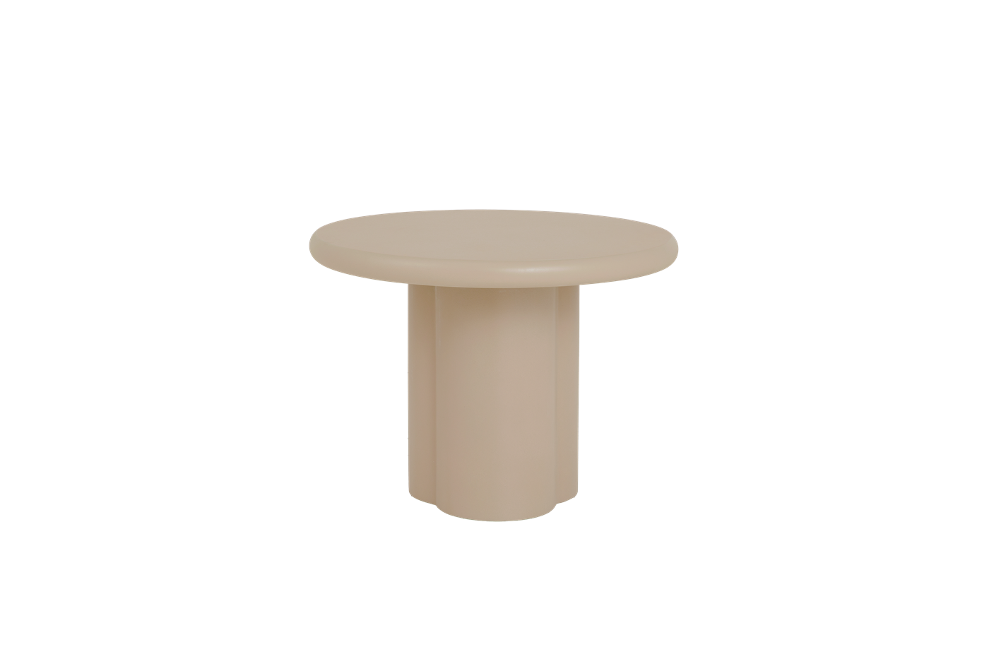 Ronde Bijzettafel Melzo kleur Beige - Afbeelding 2