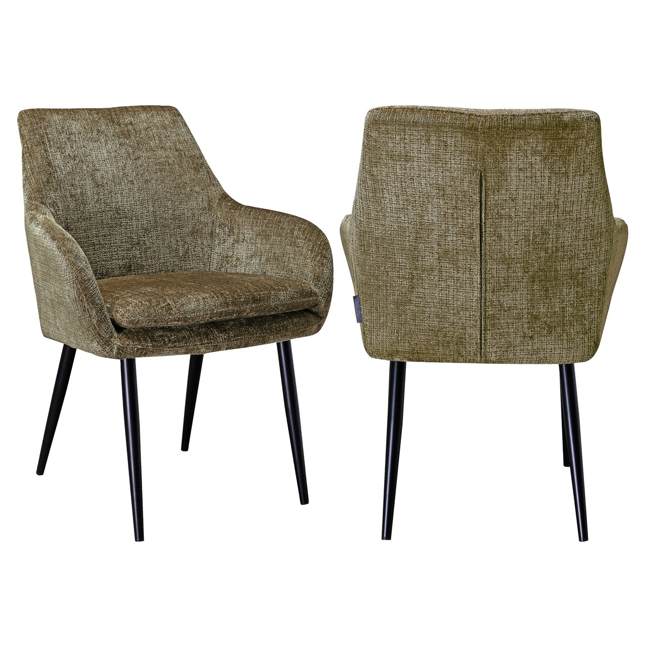 Eetkamerstoel Chrissy Chenille - Stone - Afbeelding 2