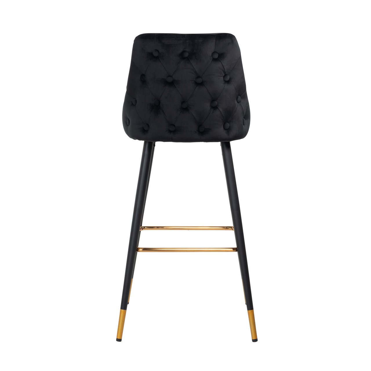 Barstoel Imani Velvet Zwart - zithoogte 77cm - Afbeelding 9