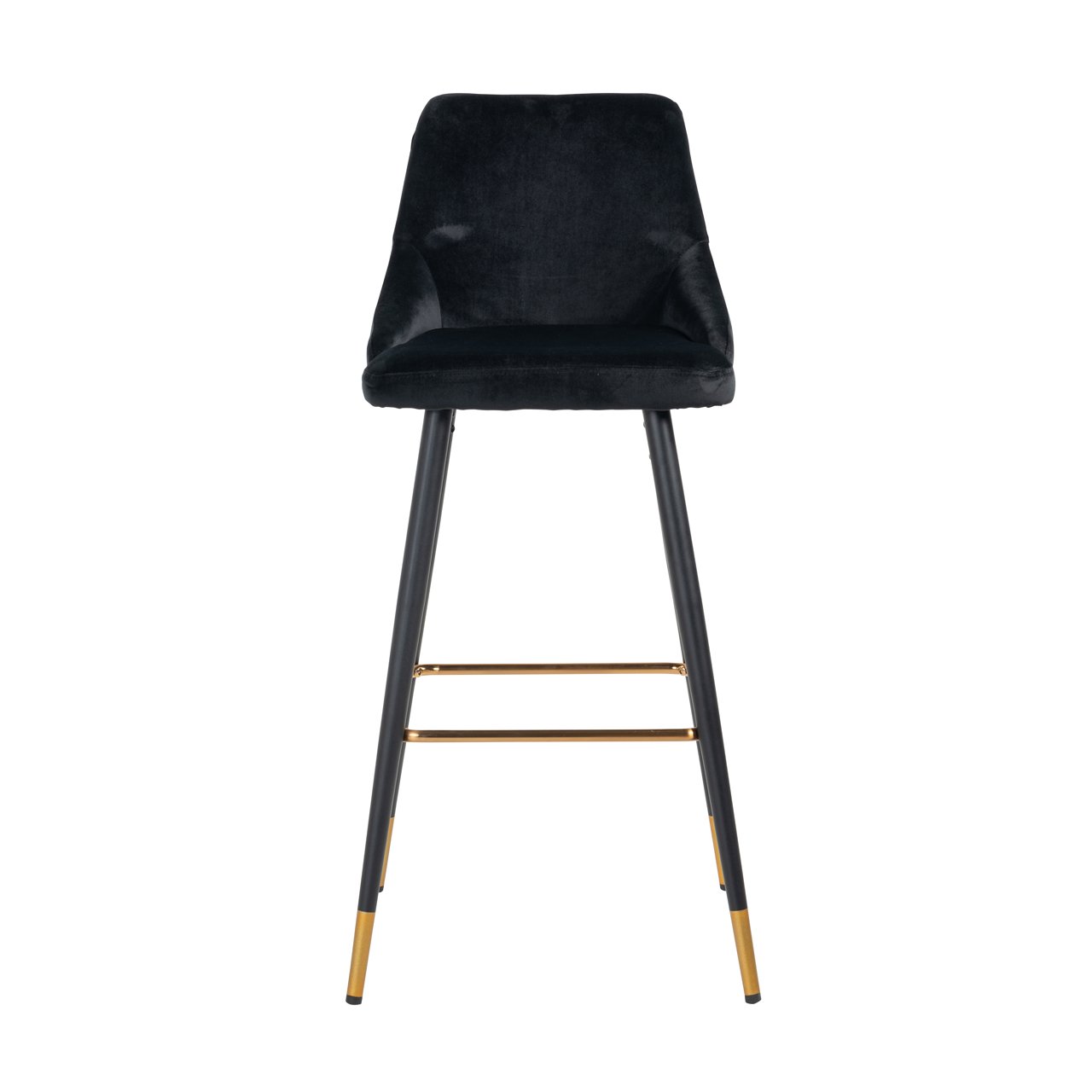 Barstoel Imani Velvet Zwart - zithoogte 77cm - Afbeelding 10