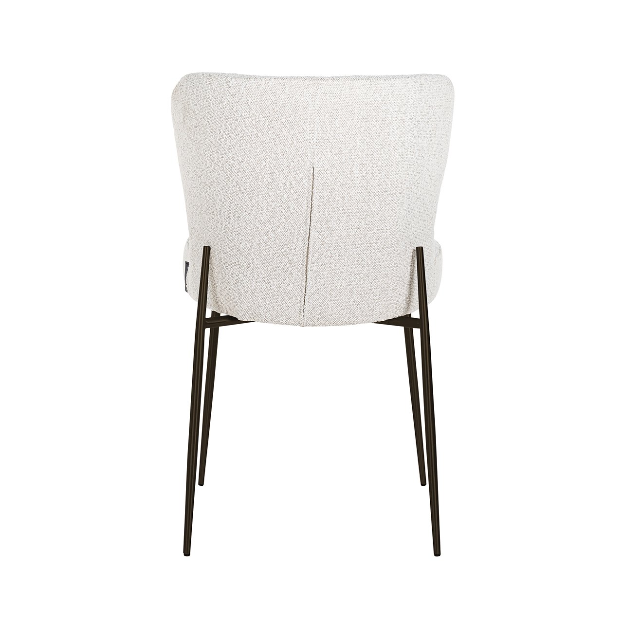 Eetkamerstoel Darby wit bouclé - Afbeelding 4