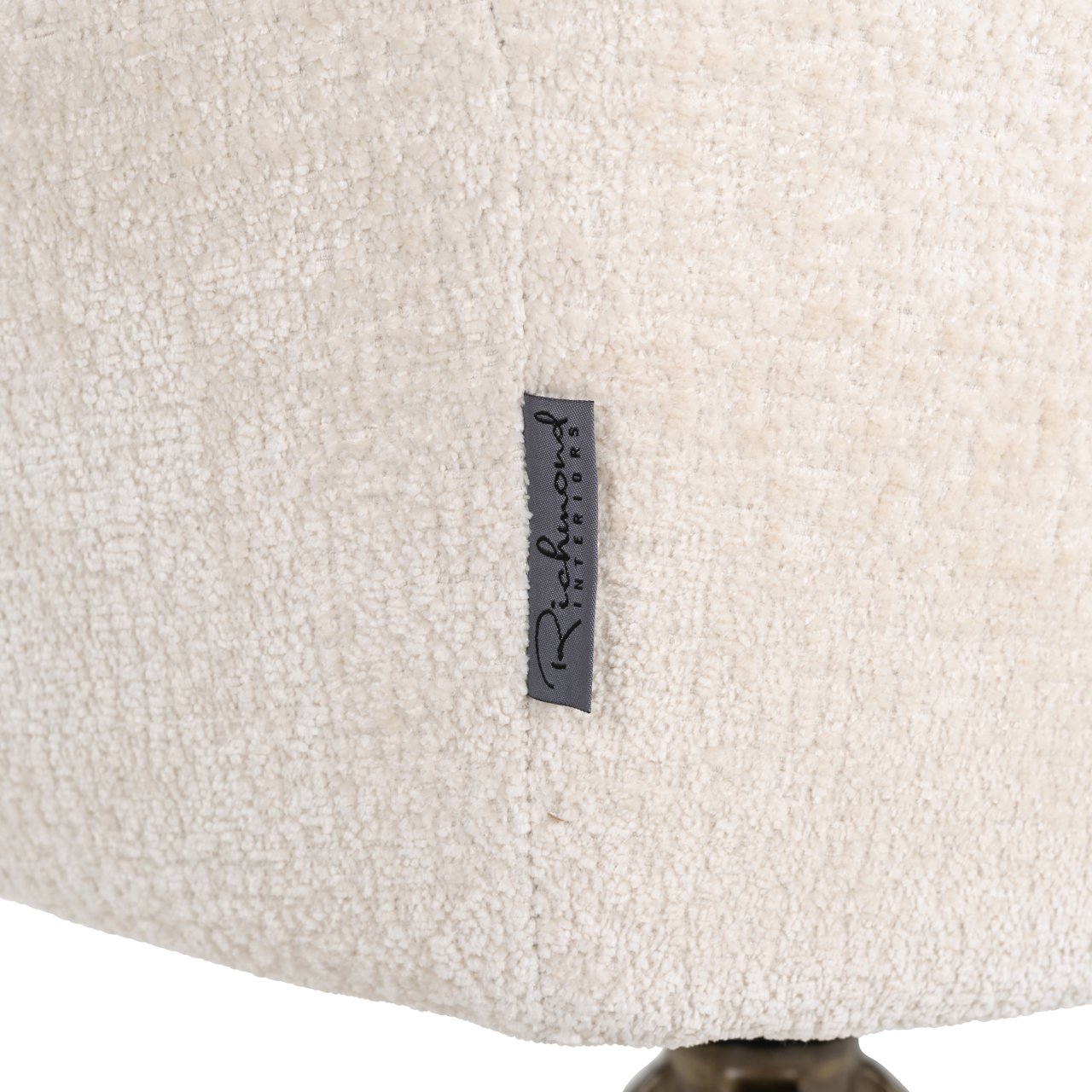 Draaibare Eetkamerstoel Aline Chenille kleur Wit - Afbeelding 6