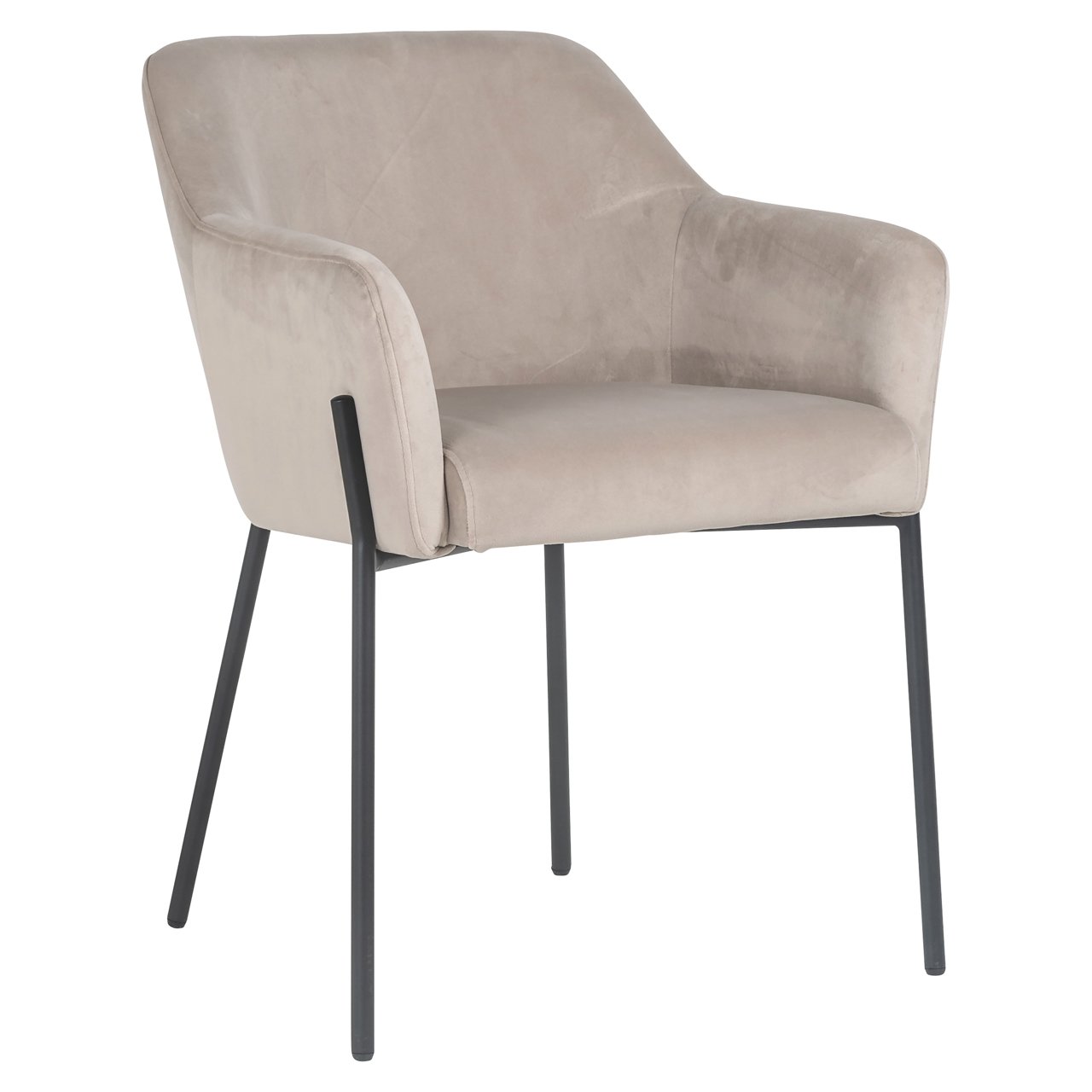 Eetkamerstoel Fay Velvet kleur Khaki - Afbeelding 2