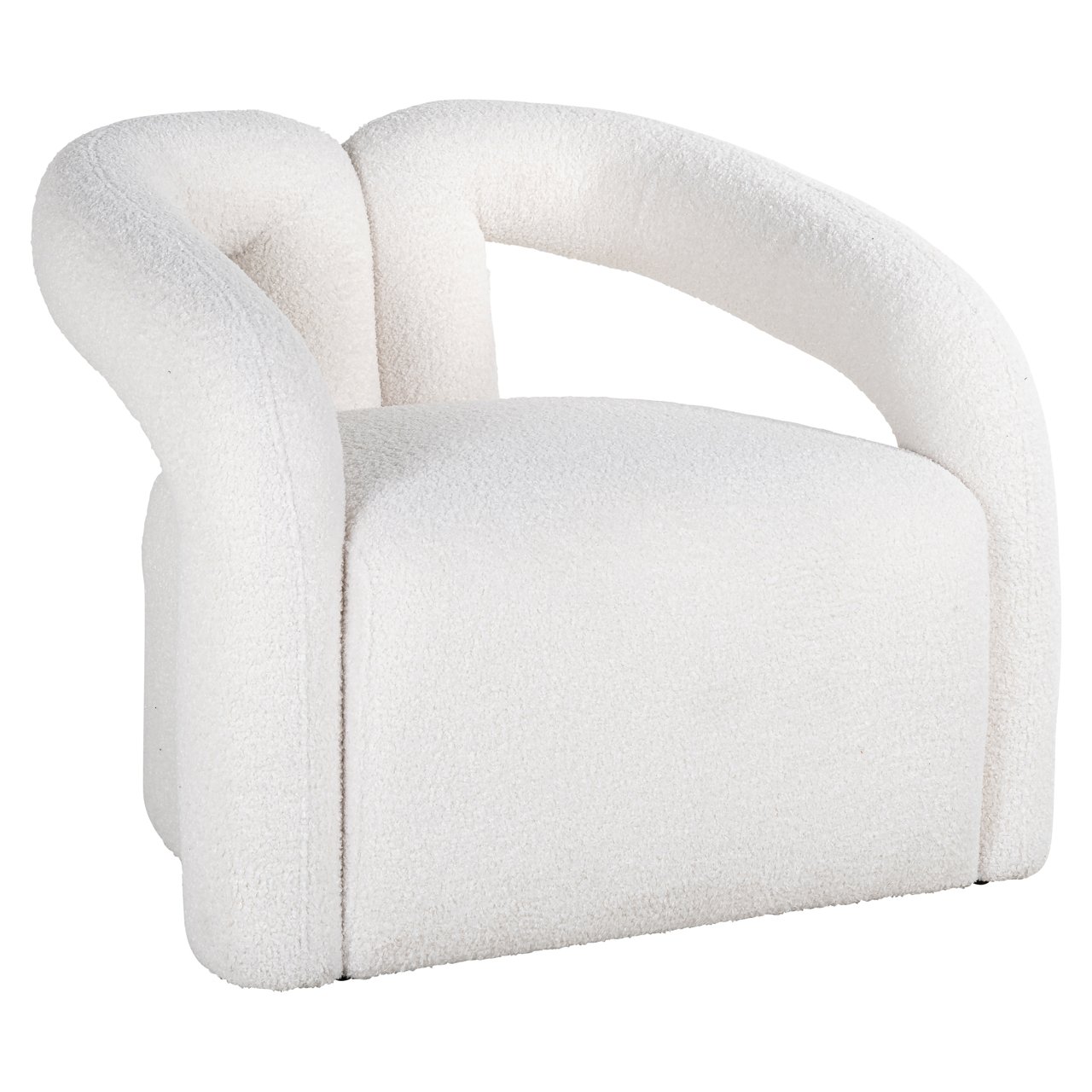 Fauteuil Dana Furry - Wit