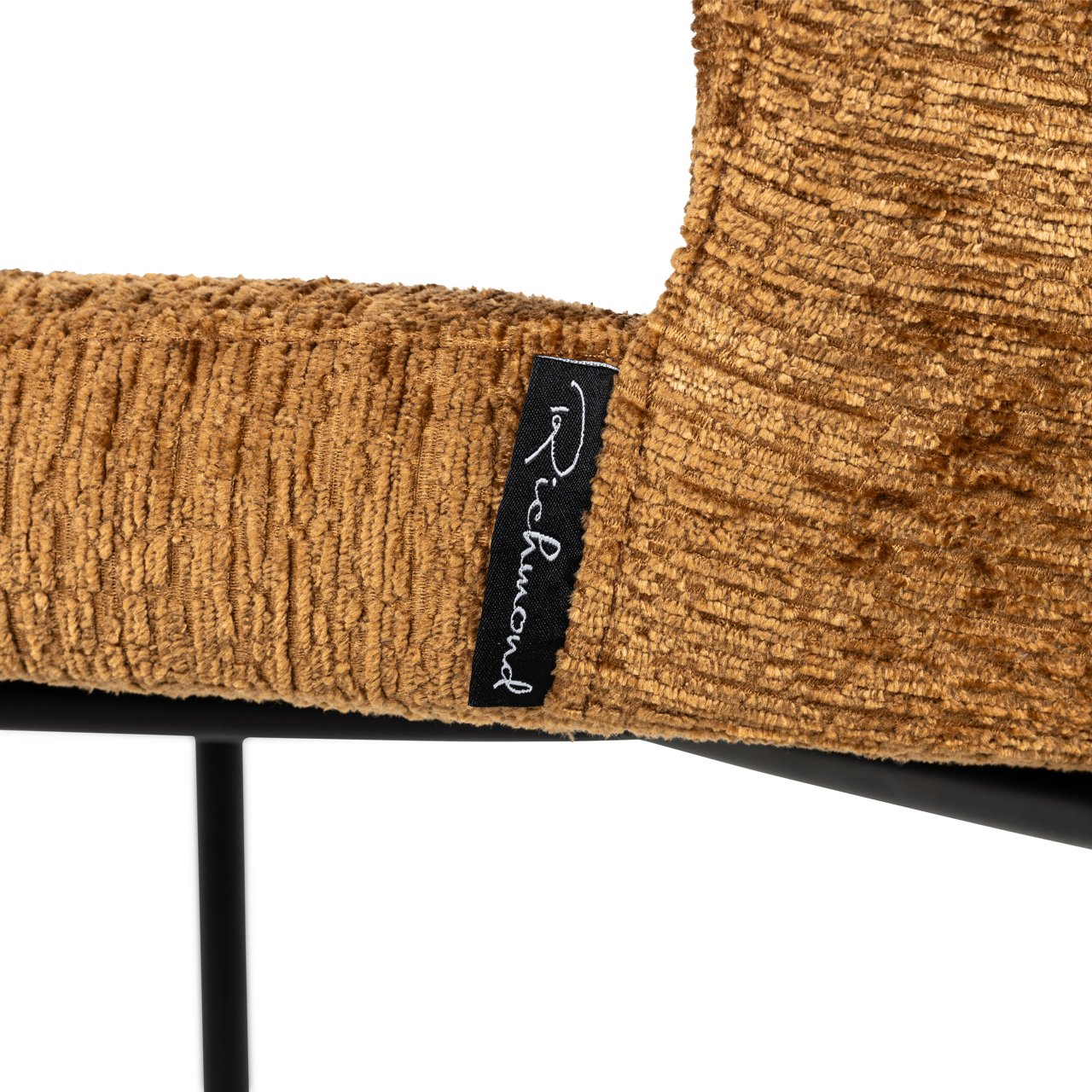 Barstoel Darby Chenille Cognac - zithoogte 76cm - Afbeelding 6