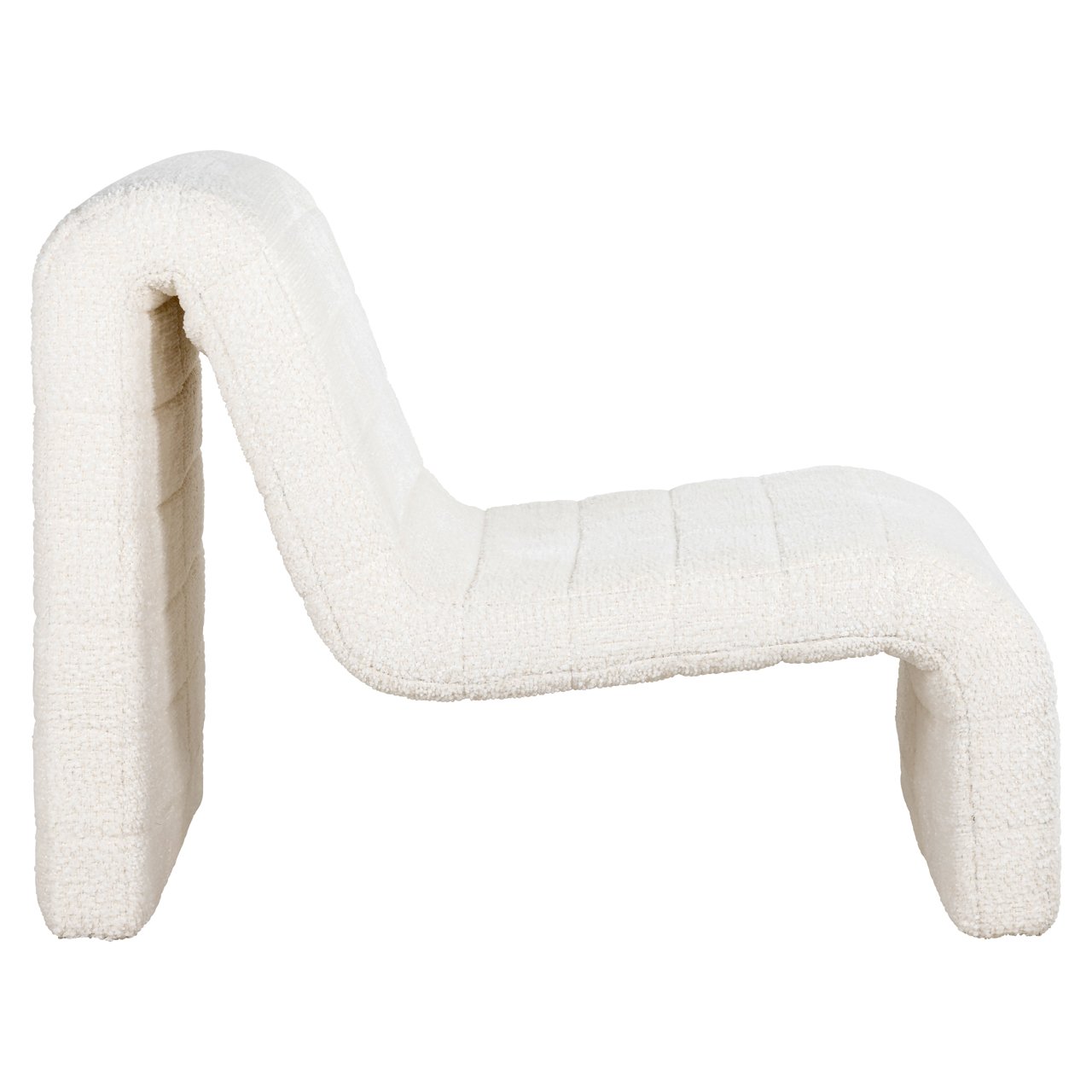 Fauteuil Kelly Chenille - Wit - Afbeelding 2
