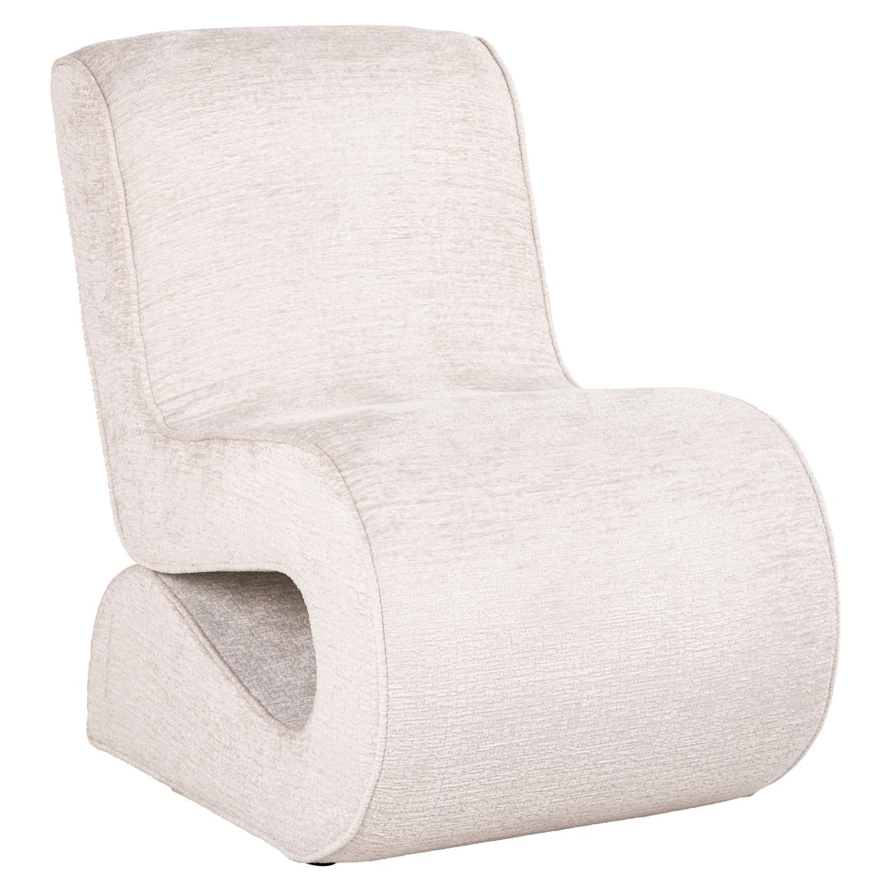 Fauteuil Frankie Chenille - Creme - Afbeelding 2