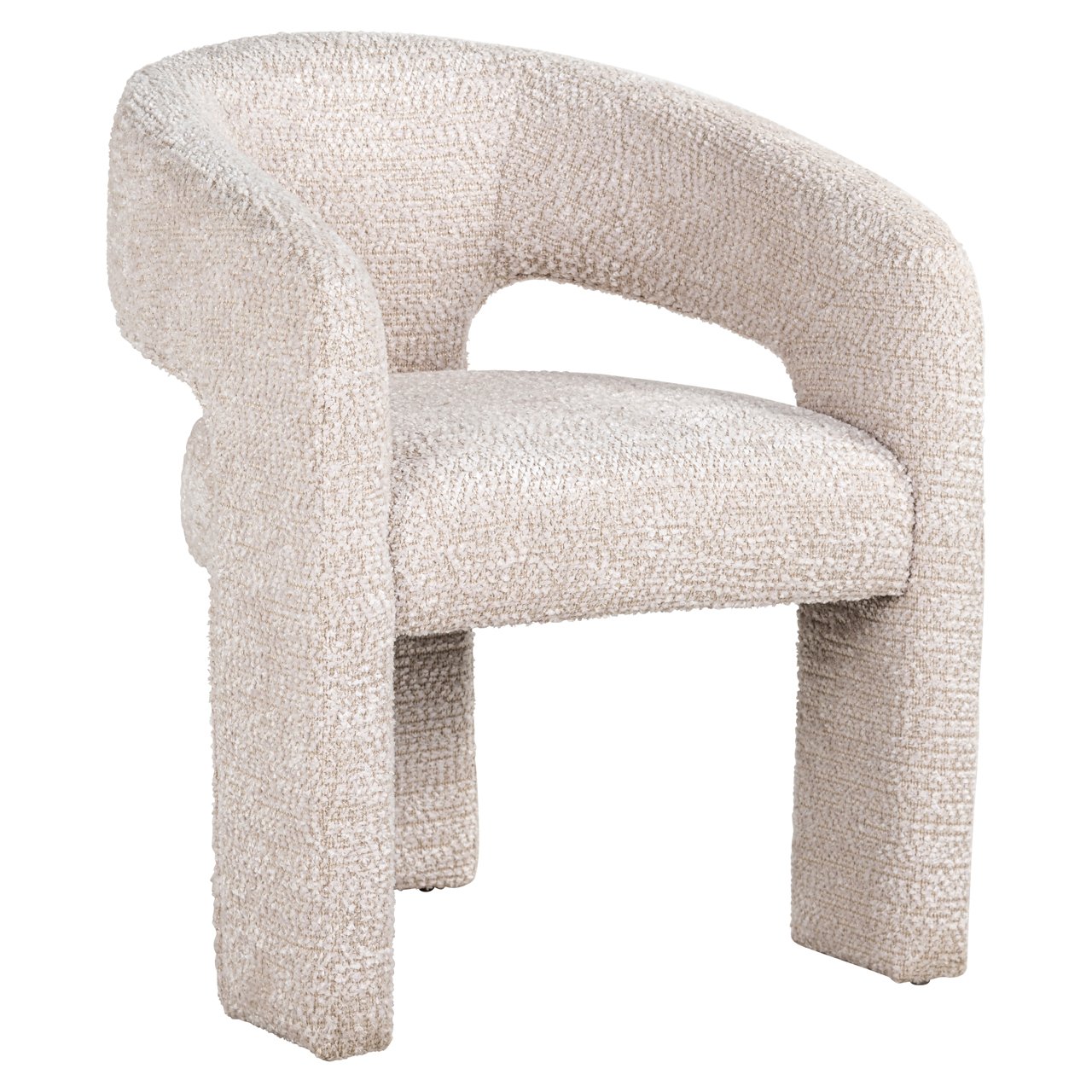 Eetkamerstoel Belle Chenille - Cream - Afbeelding 2