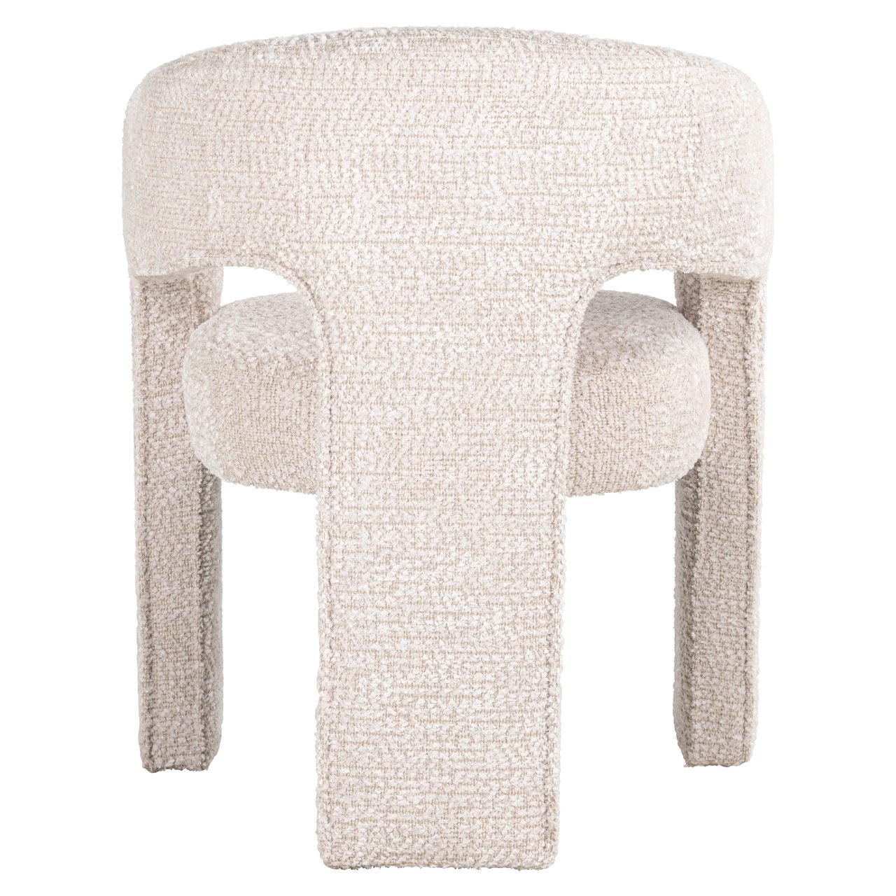 Eetkamerstoel Belle Chenille - Cream - Afbeelding 4