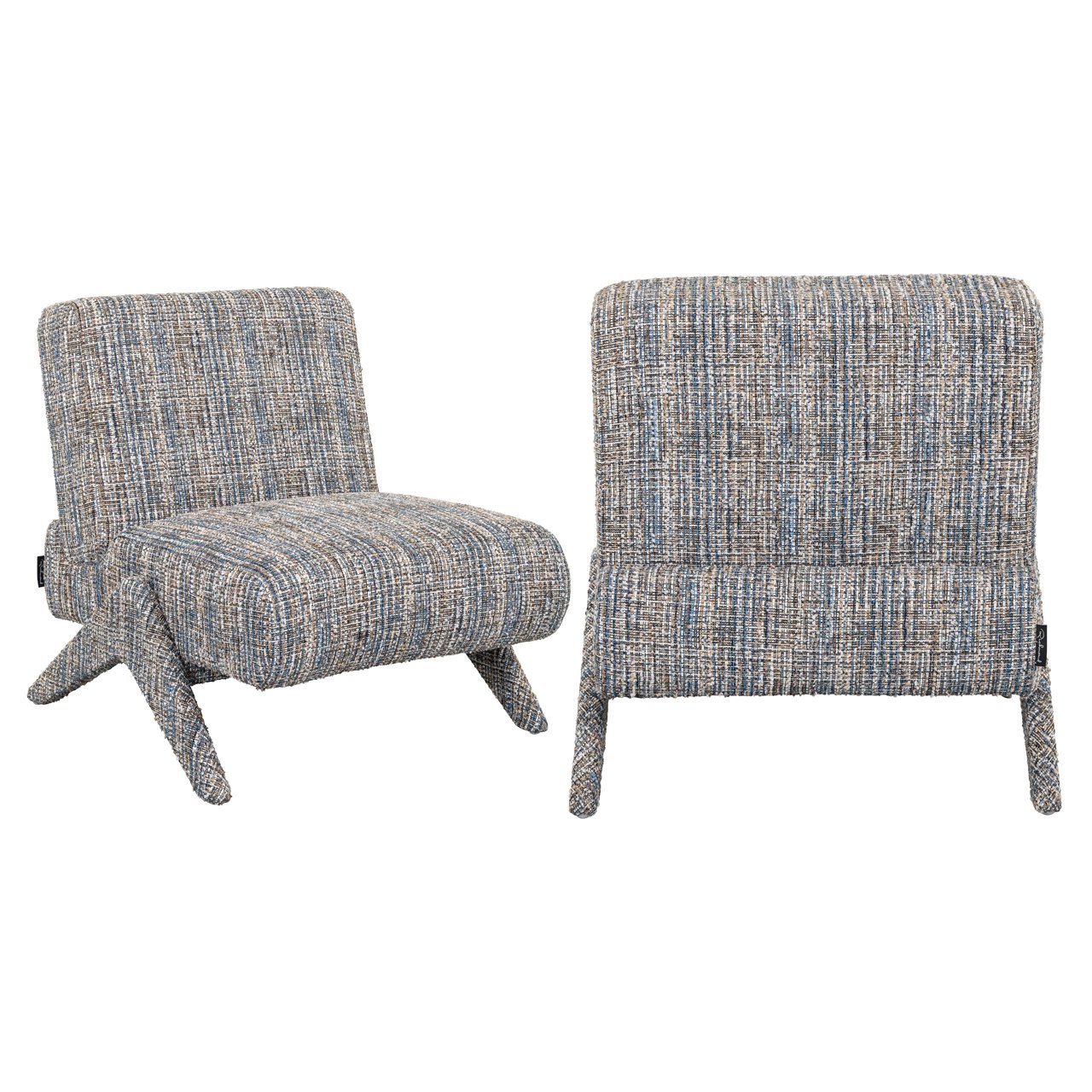 Fauteuil Lexi Geweven - Blauw