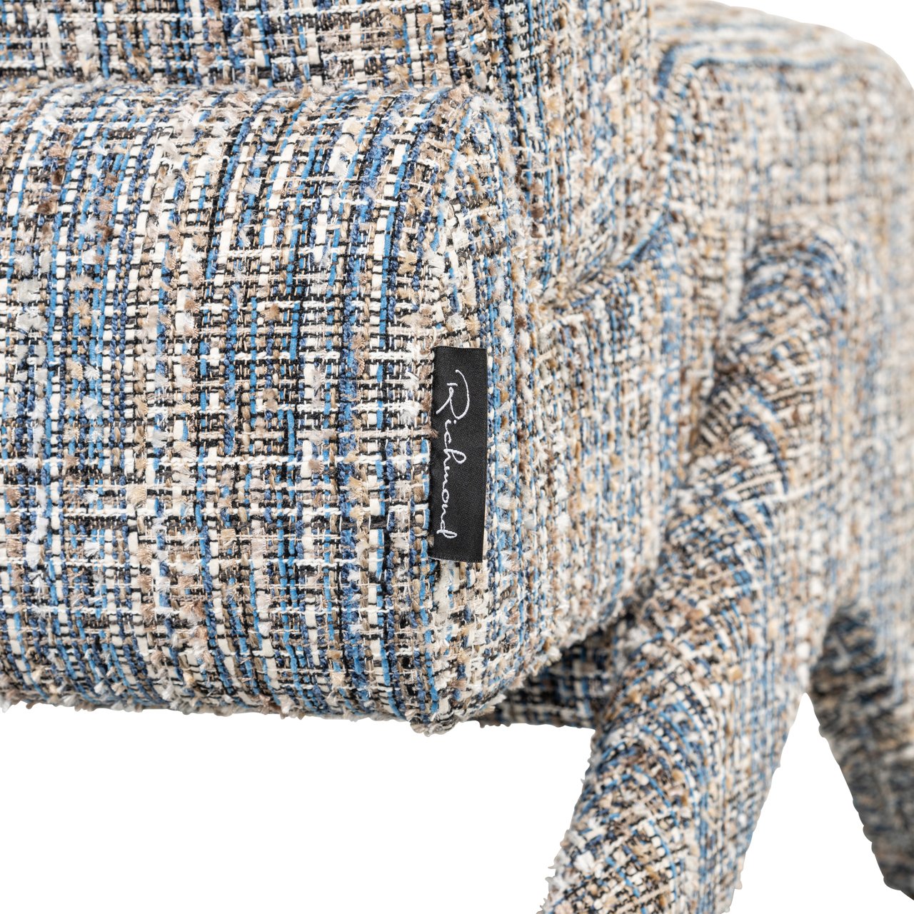Fauteuil Lexi Geweven - Blauw - Afbeelding 6