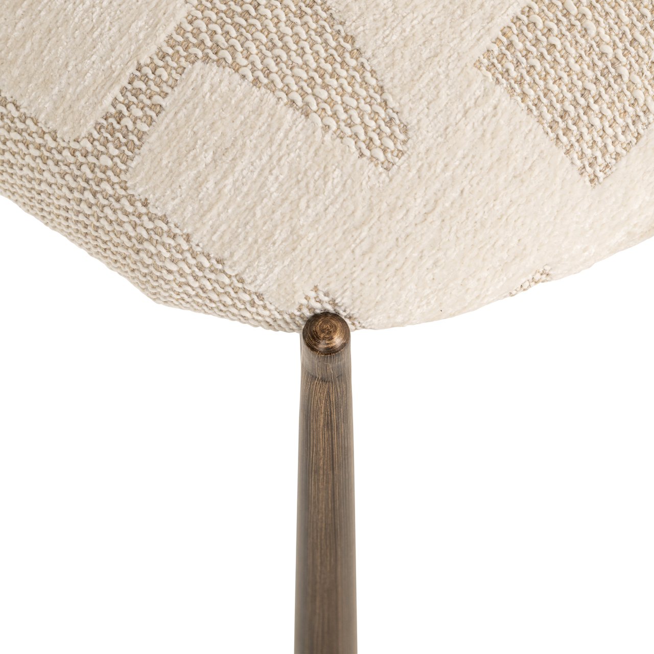 Eetkamerstoel Lana Graffic stof Beige (Set van 2 stuks) - Afbeelding 10