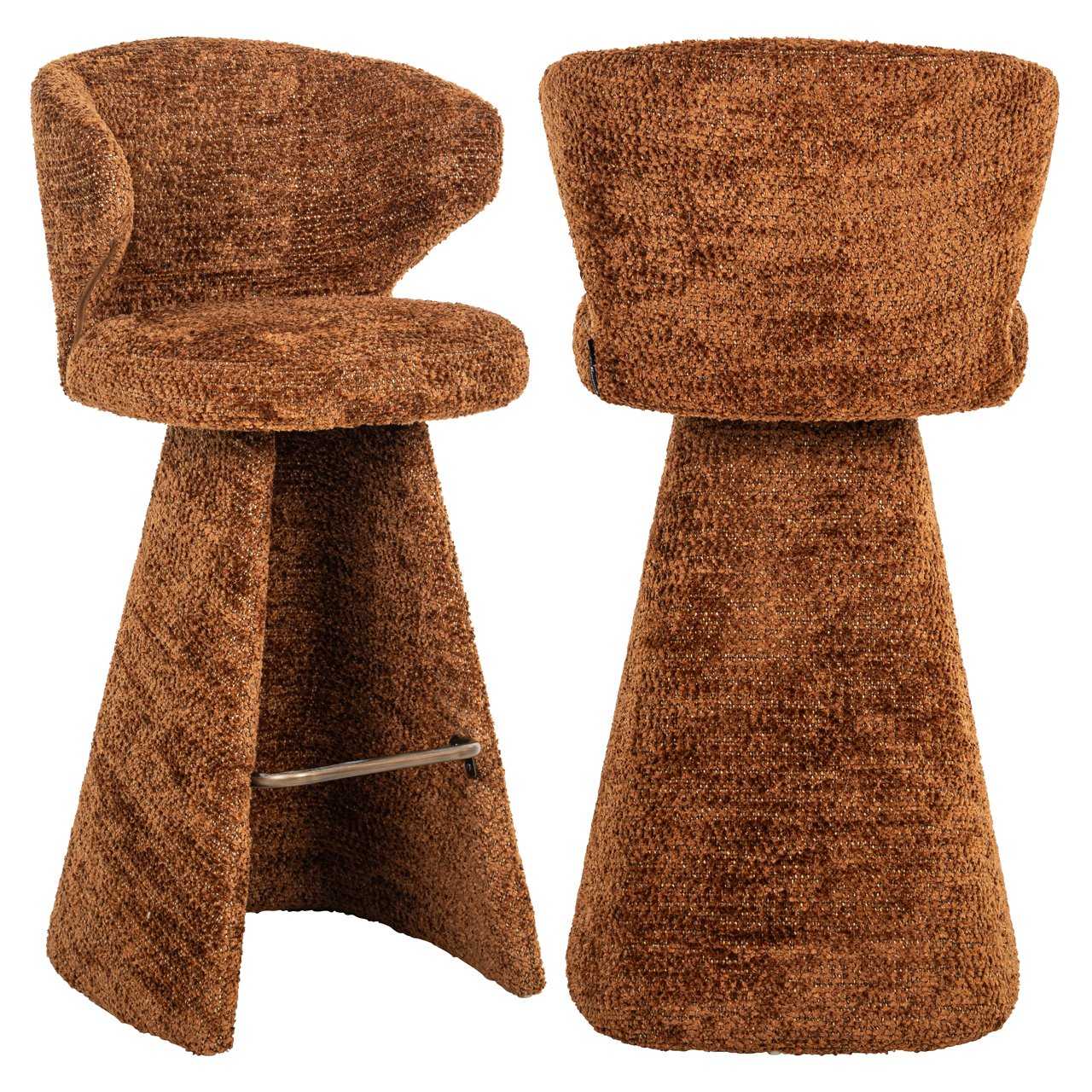 Barstoel Gatsbi Chenille Cinnamon (zithoogte 75cm)
