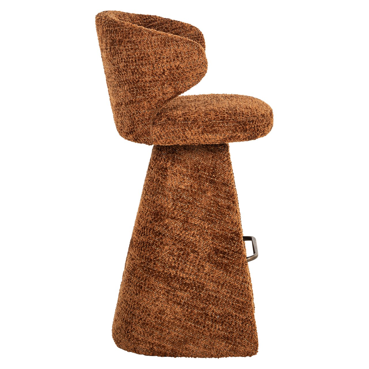 Barstoel Gatsbi Chenille Cinnamon (zithoogte 75cm) - Afbeelding 3