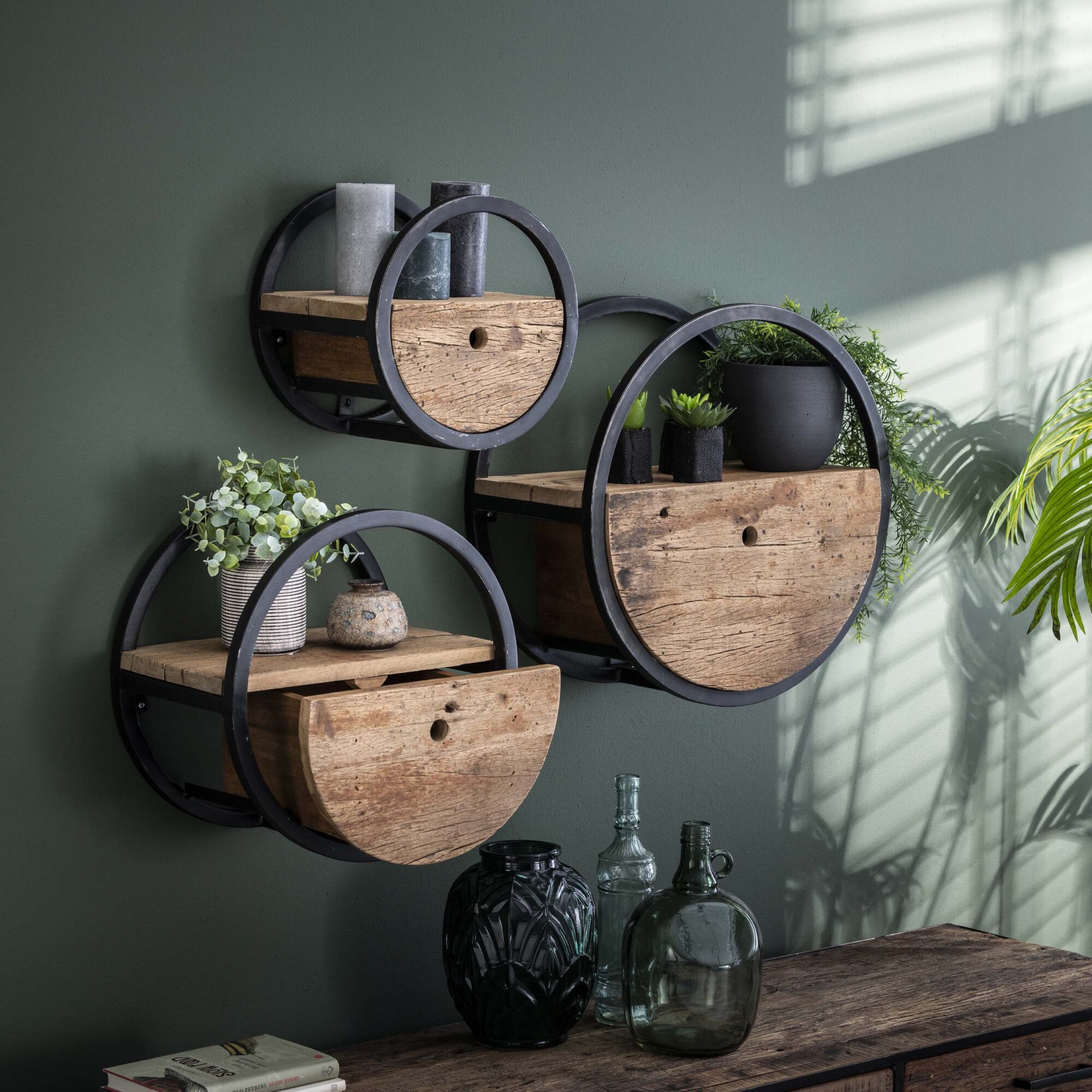 Wandplank Circular Hardhout - Ø30 - Afbeelding 4