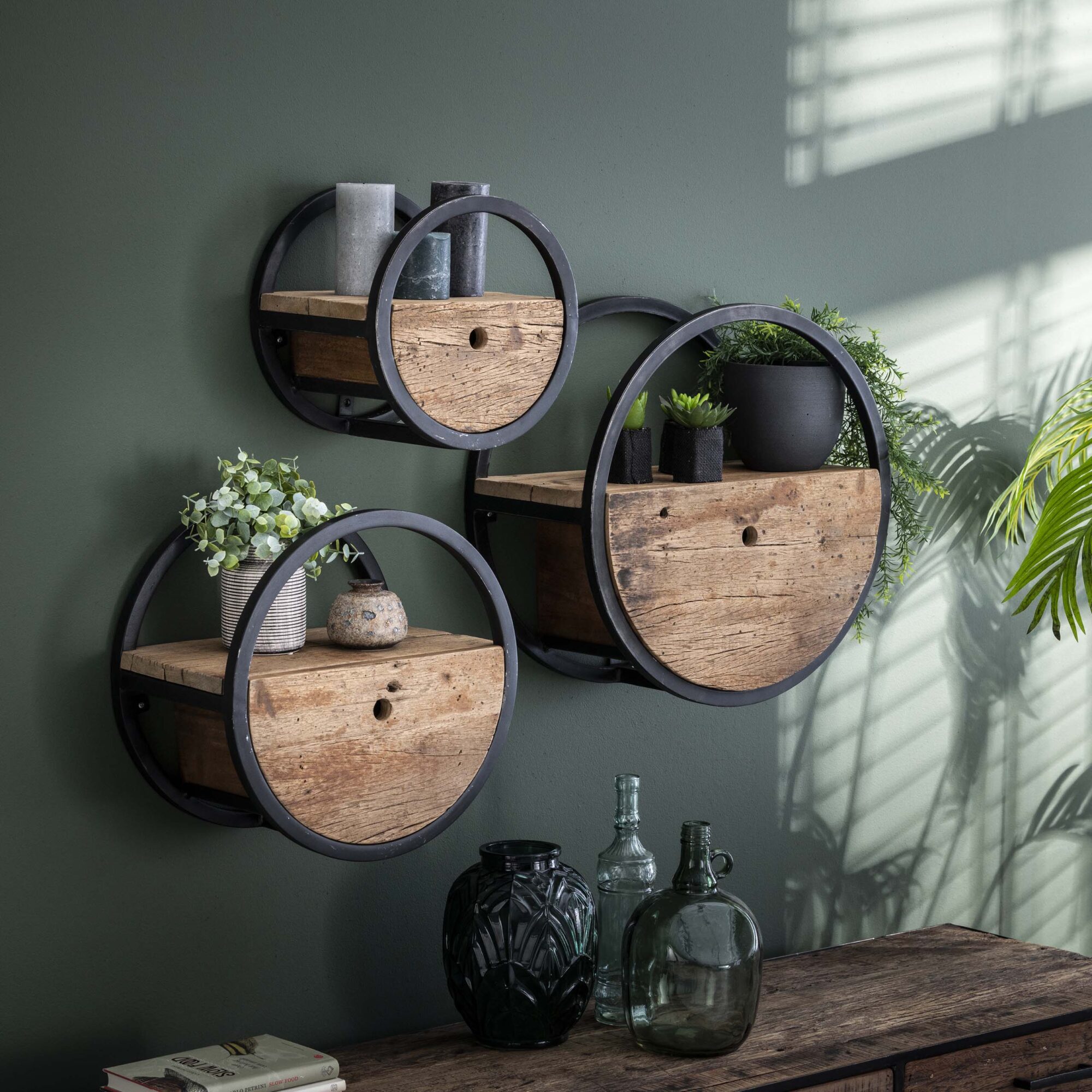Wandplank Circular Hardhout - Ø40 - Afbeelding 3