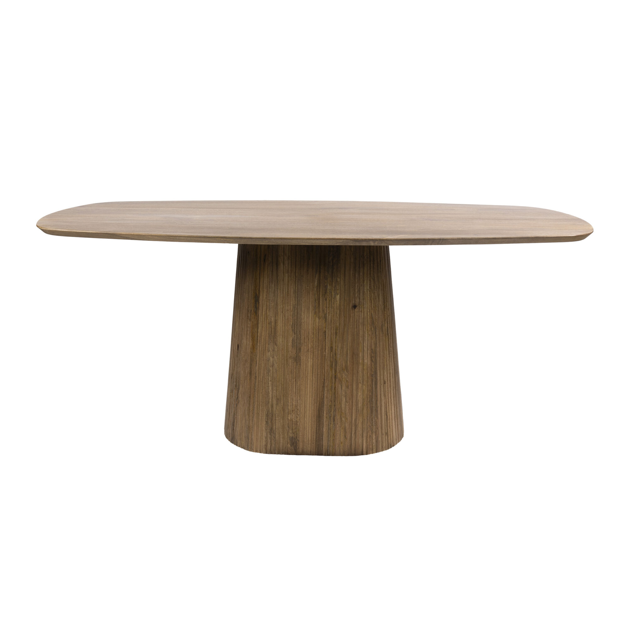 Ovale Eettafel Wave Mangohout - Zand - 180cm - Afbeelding 6