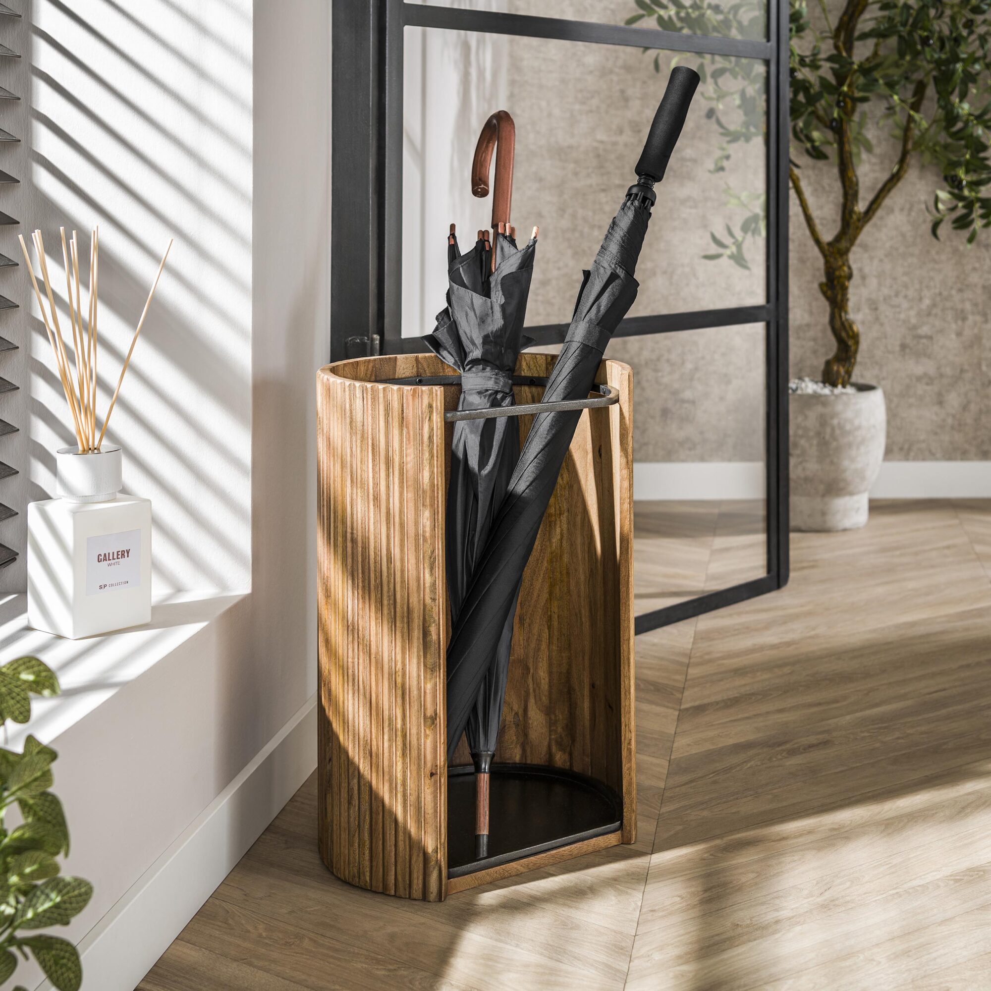 Paraplubak Wave massief mango - Zand