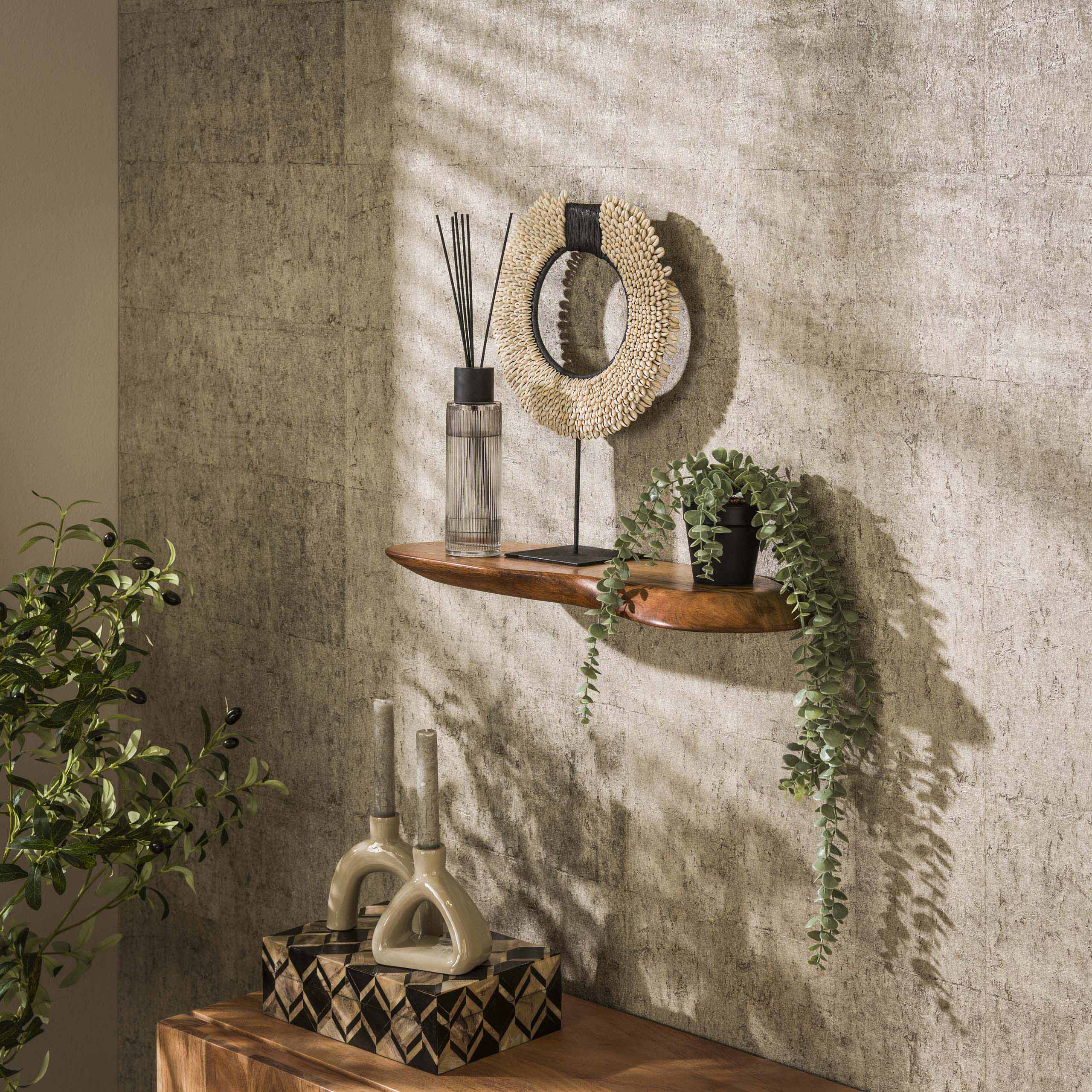 Wandplank Organic acacia 60 cm - Massief