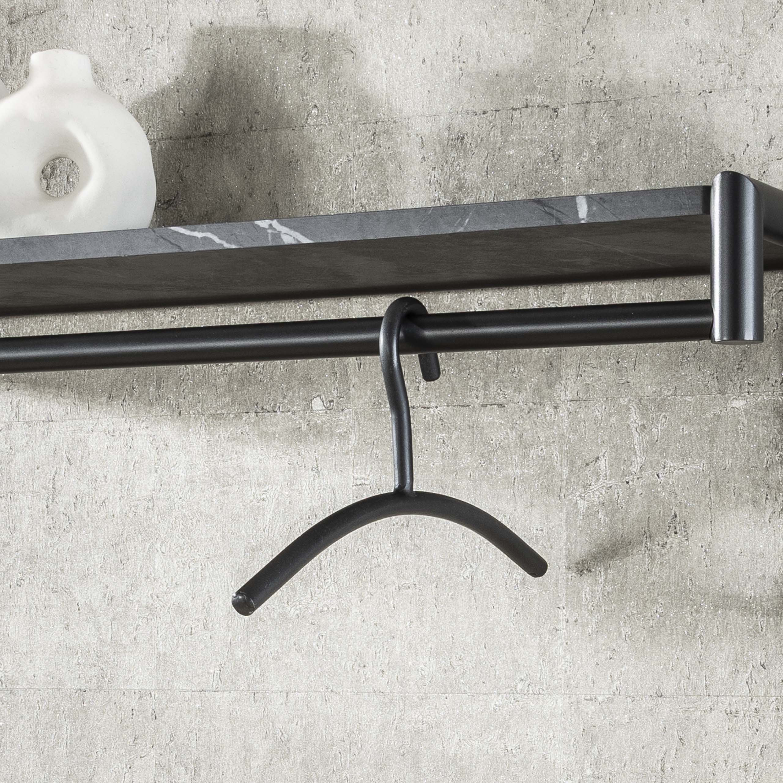 Kapstokhanger Tubra verpakt per 6 / Gunmetal