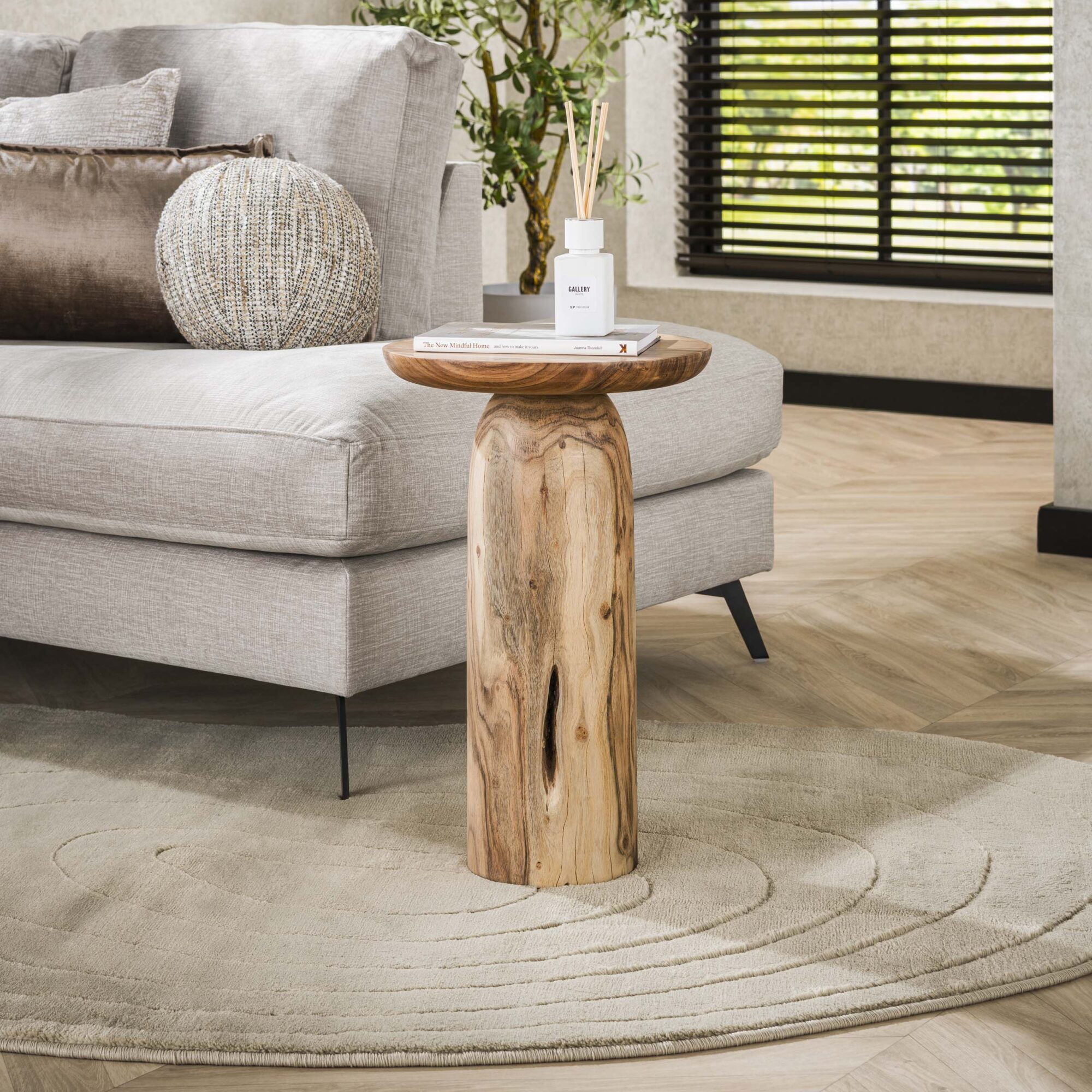 Bijzettafel River Solid 55 cm - Massief Acaciahout
