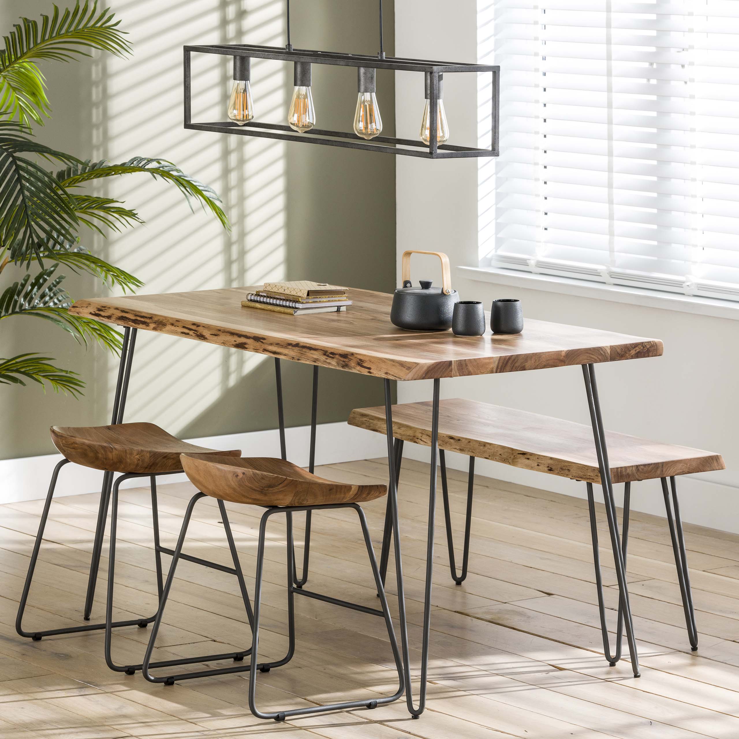 Kruk Ergo Acaciahout (zithoogte 46 cm) - Afbeelding 4