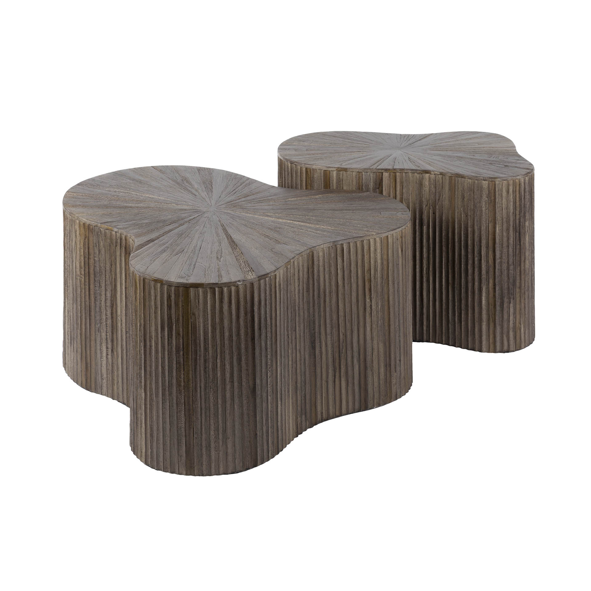 Organische Salontafel Shamrock Maya Set van 2 stuks - Afbeelding 3