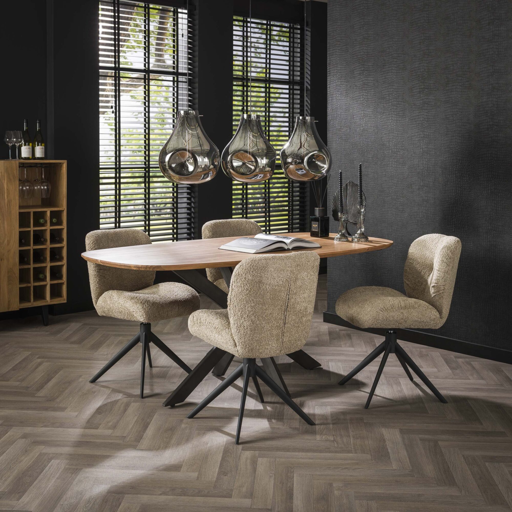 Deens Ovale Eettafel Arhus Solid 180cm - Acaciahout