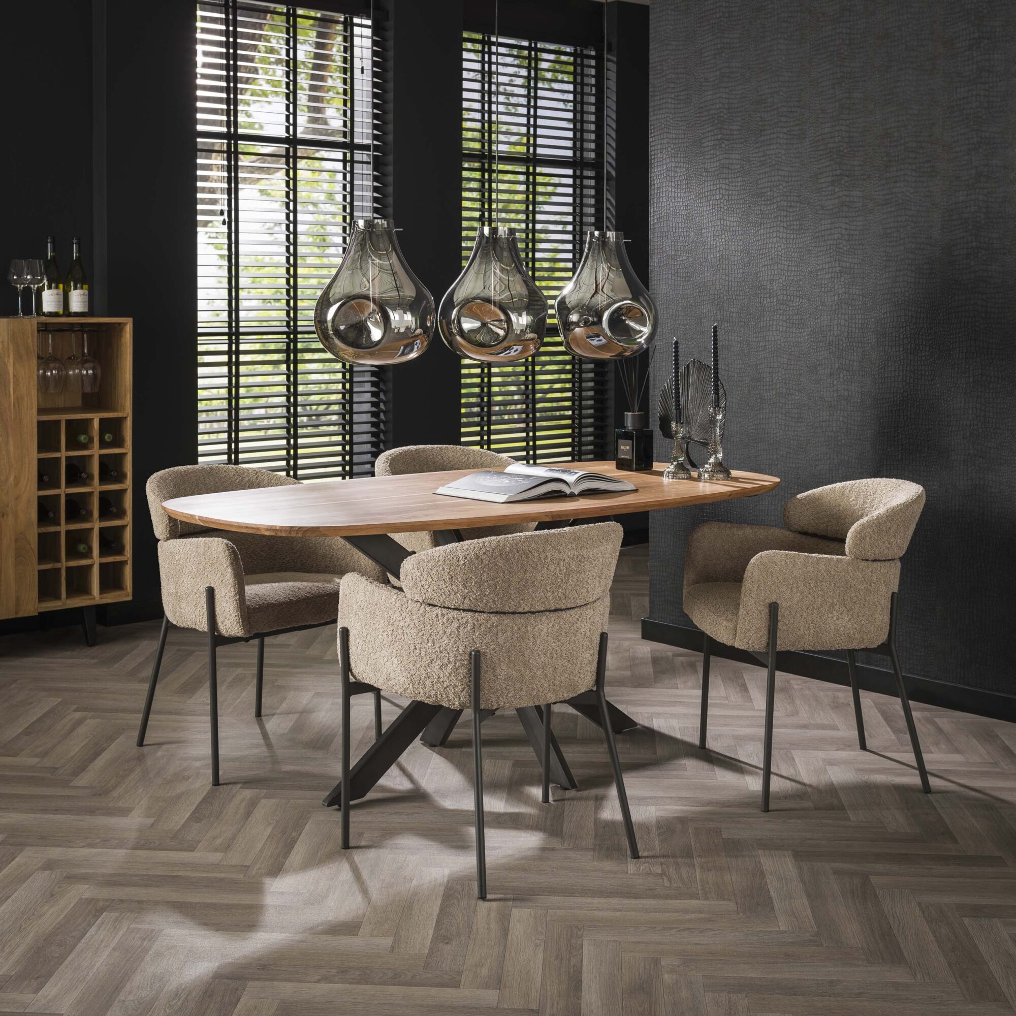 Deens Ovale Eettafel Arhus Solid 180cm - Acaciahout - Afbeelding 2