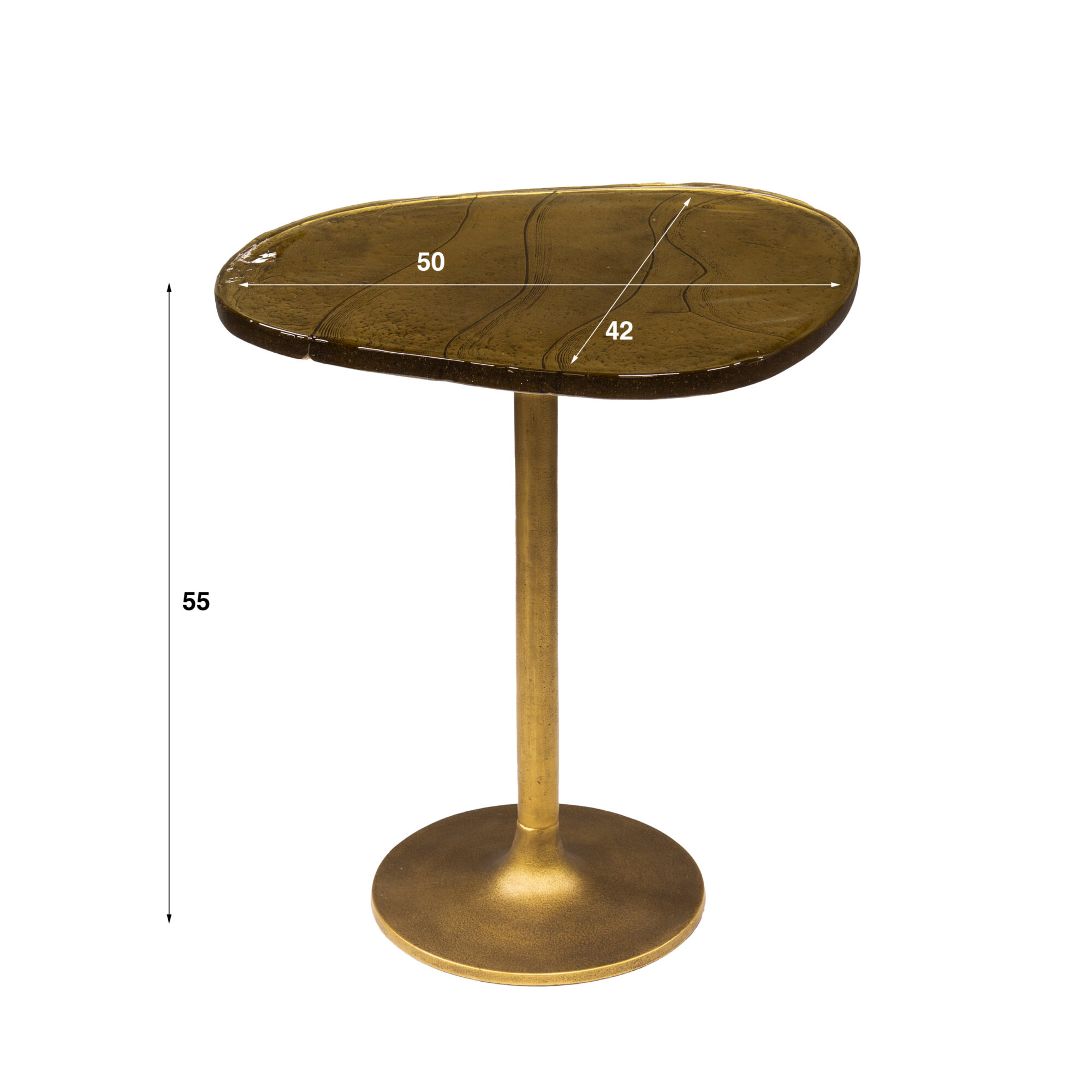 Bijzettafel Eclipse middel - Antiek goud - Afbeelding 8