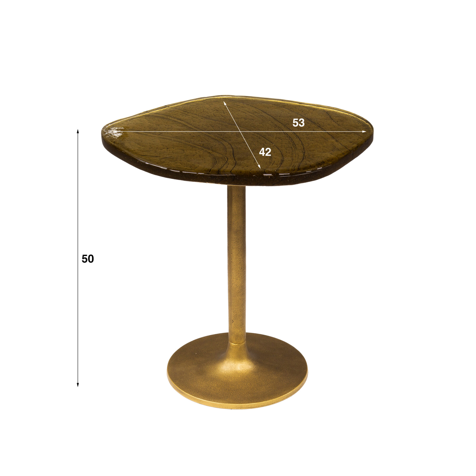Bijzettafel Eclipse laag - Antiek goud - Afbeelding 8