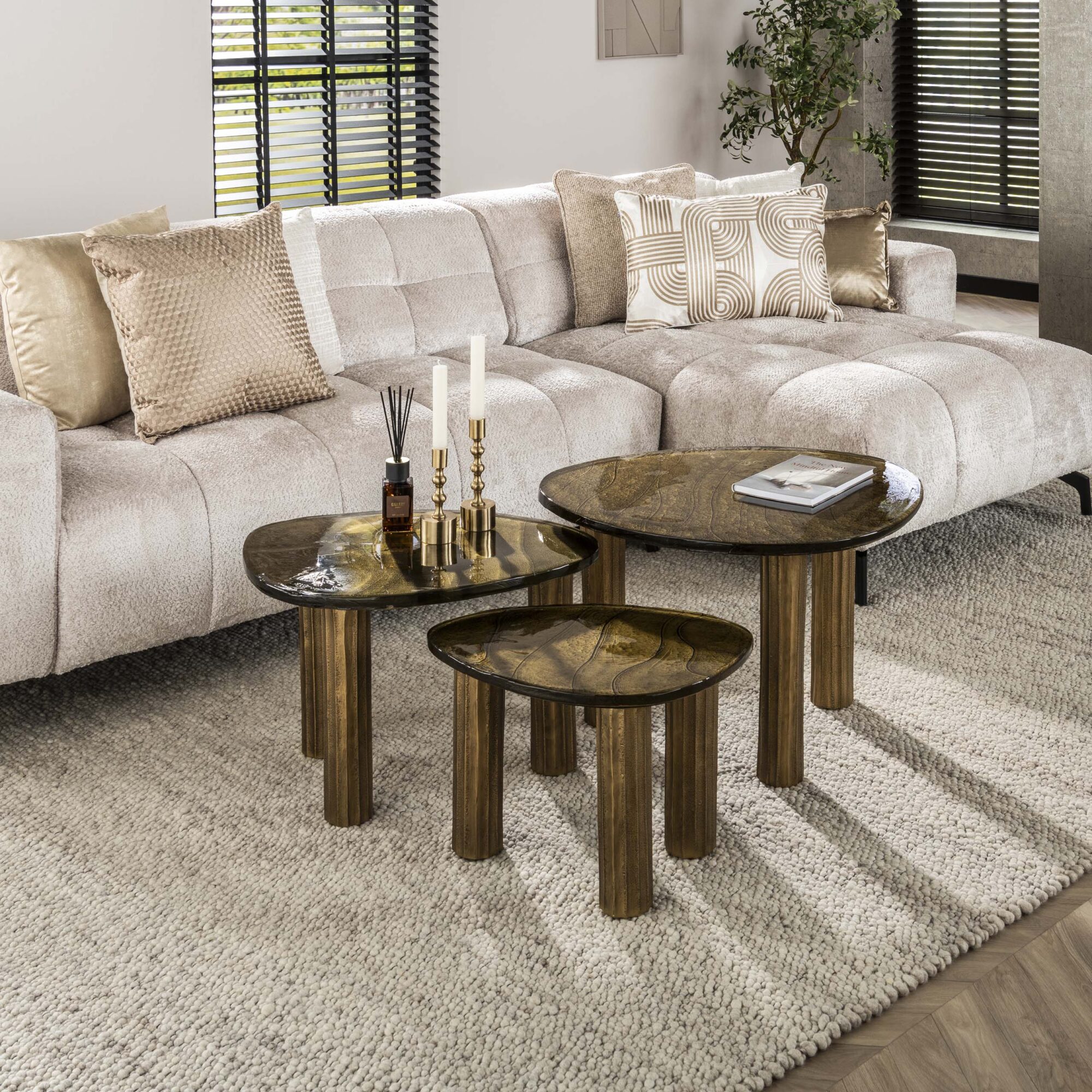 Salontafel Eclipse M - Antiek goud