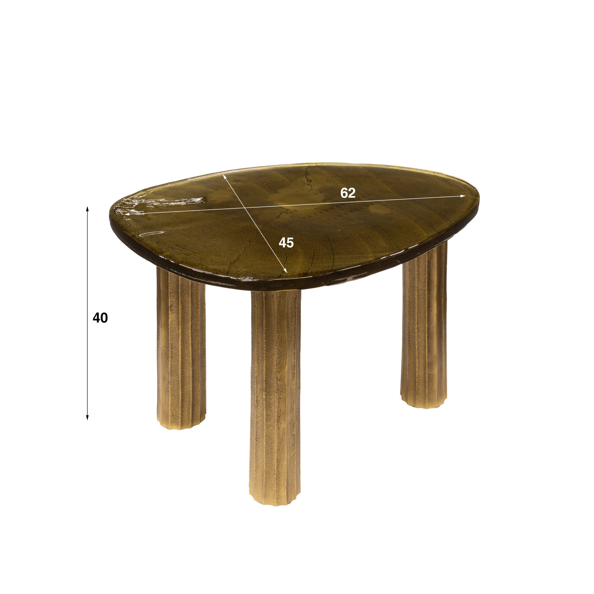 Salontafel Eclipse M - Antiek goud - Afbeelding 11