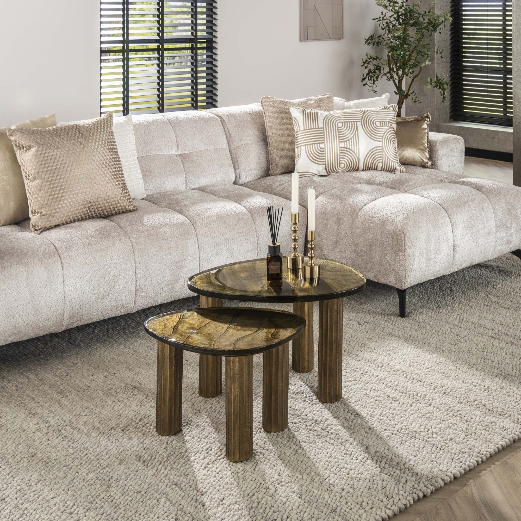 Salontafel Eclipse M - Antiek goud - Afbeelding 4