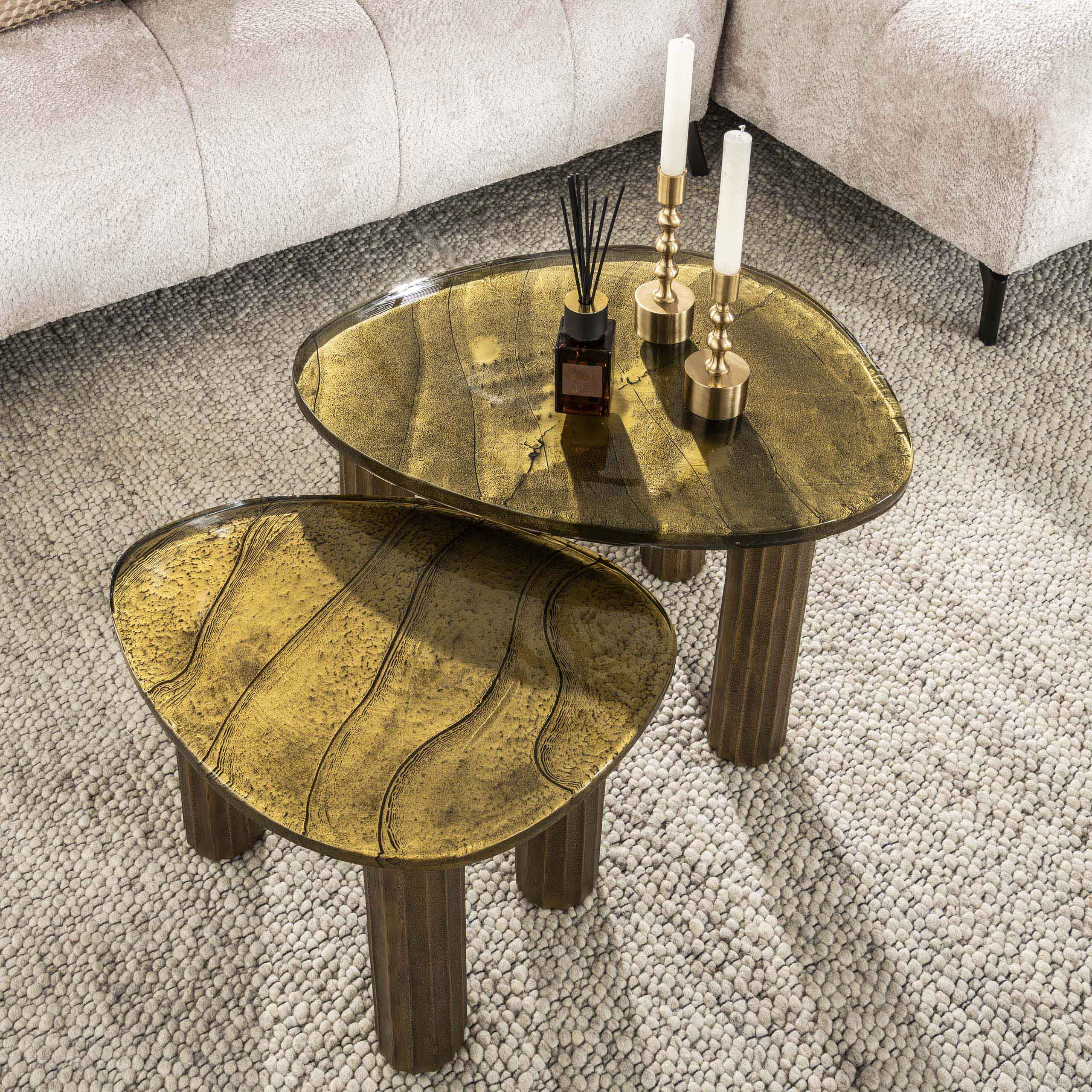 Salontafel Eclipse M - Antiek goud - Afbeelding 5