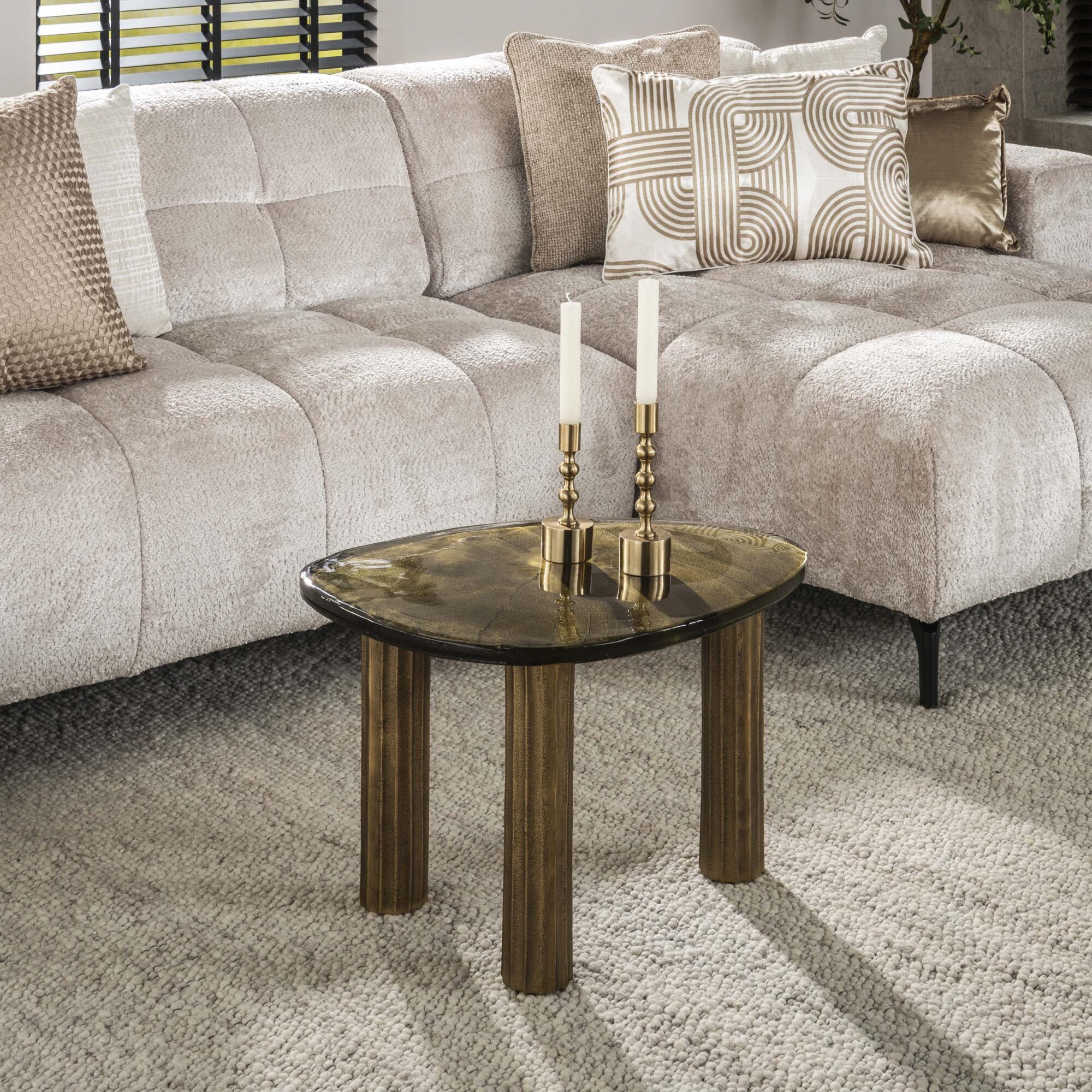 Salontafel Eclipse M - Antiek goud - Afbeelding 8