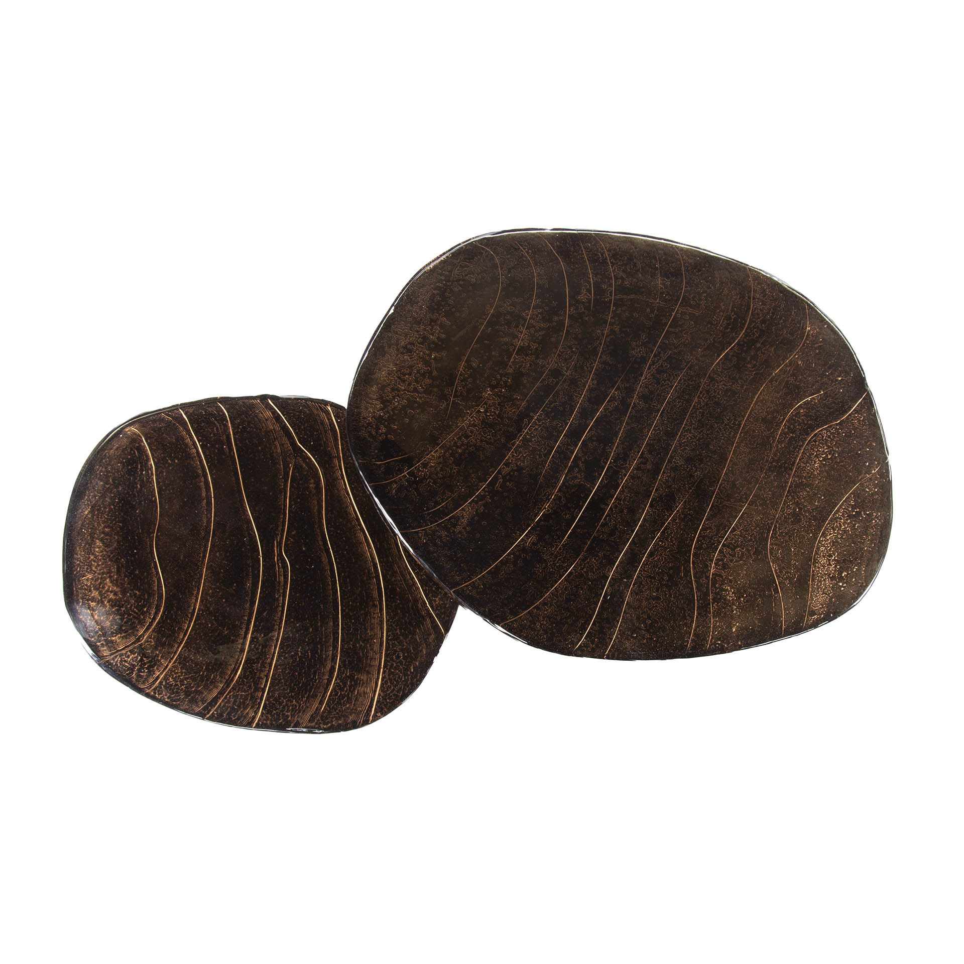 Salontafel Eclipse set van 2 - Antiek koper - Afbeelding 5