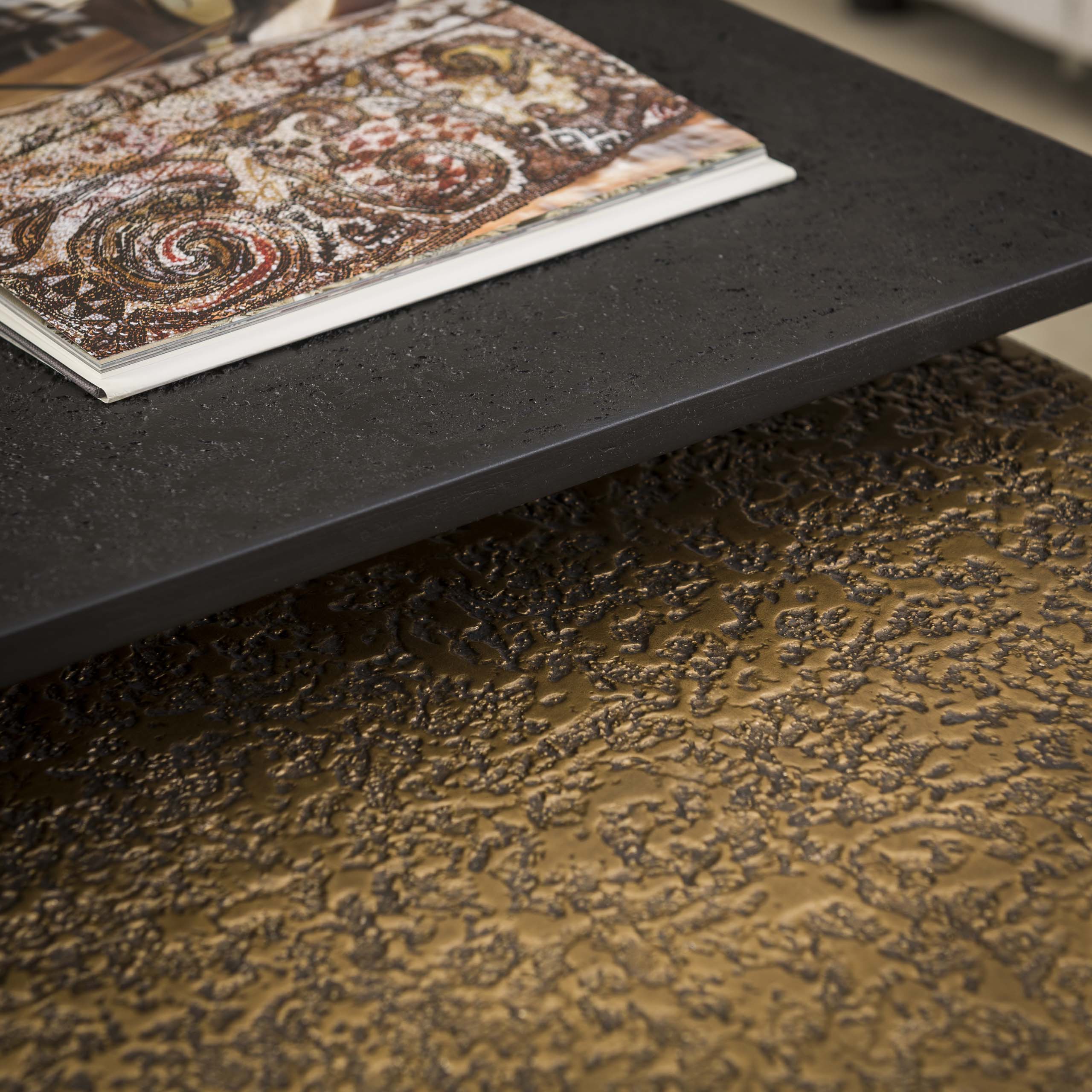 Salontafel Metallic set van 2 stuks Brons/Zwart - Afbeelding 5