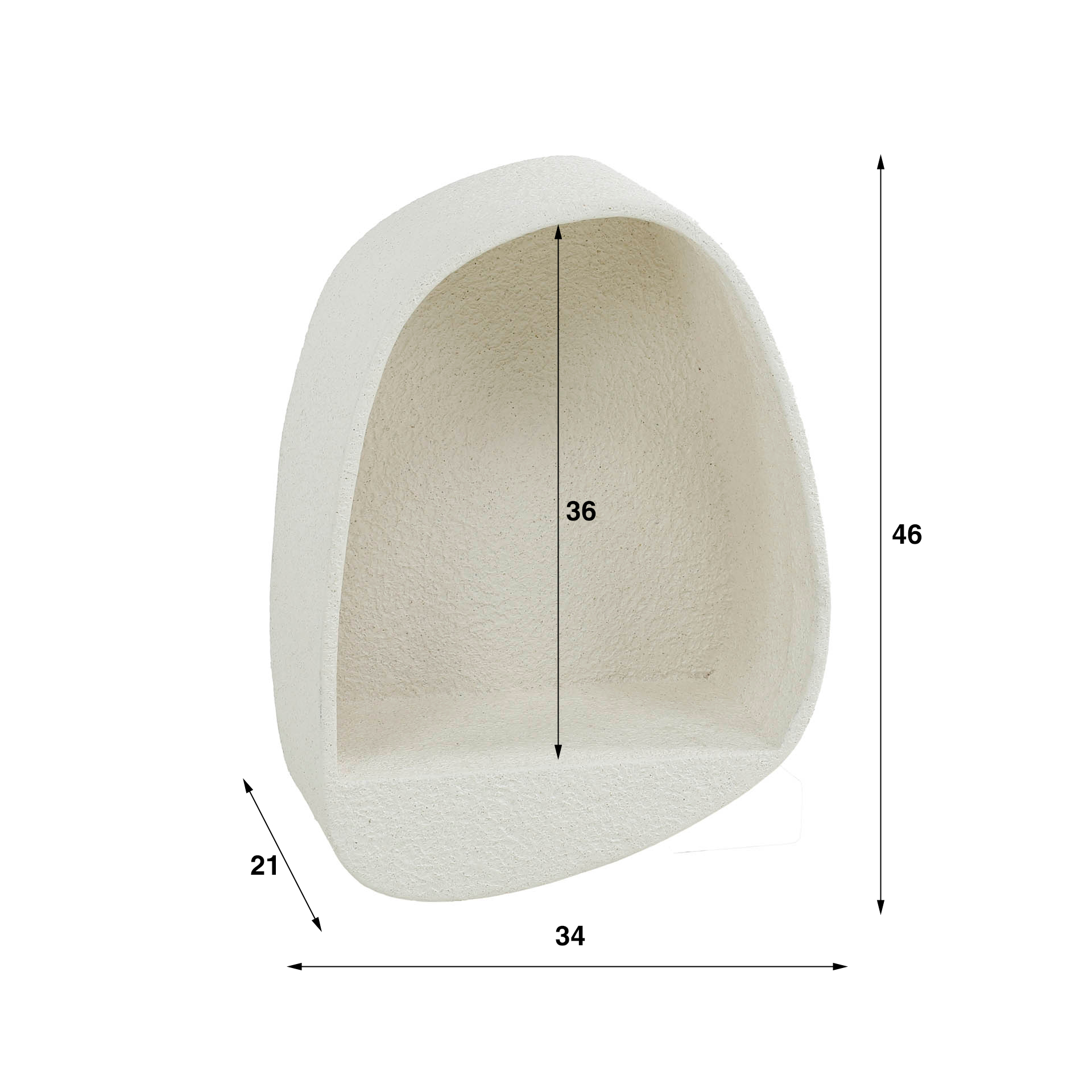 Wandplank Stone Marmer - 46 x 34 cm - Afbeelding 5
