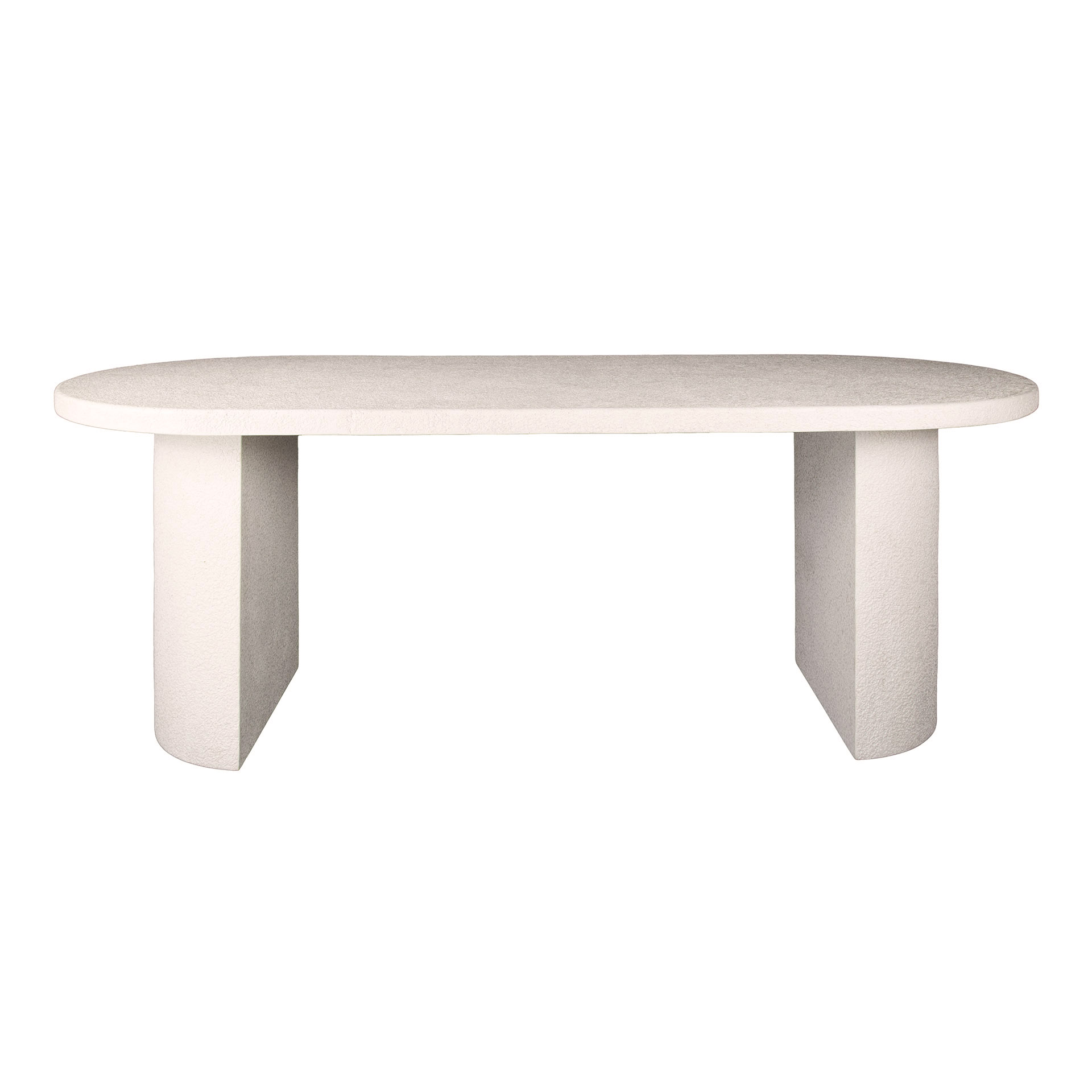 Ovale Eettafel Arch Stone Marmercomposiet 215 x 90cm - Afbeelding 3