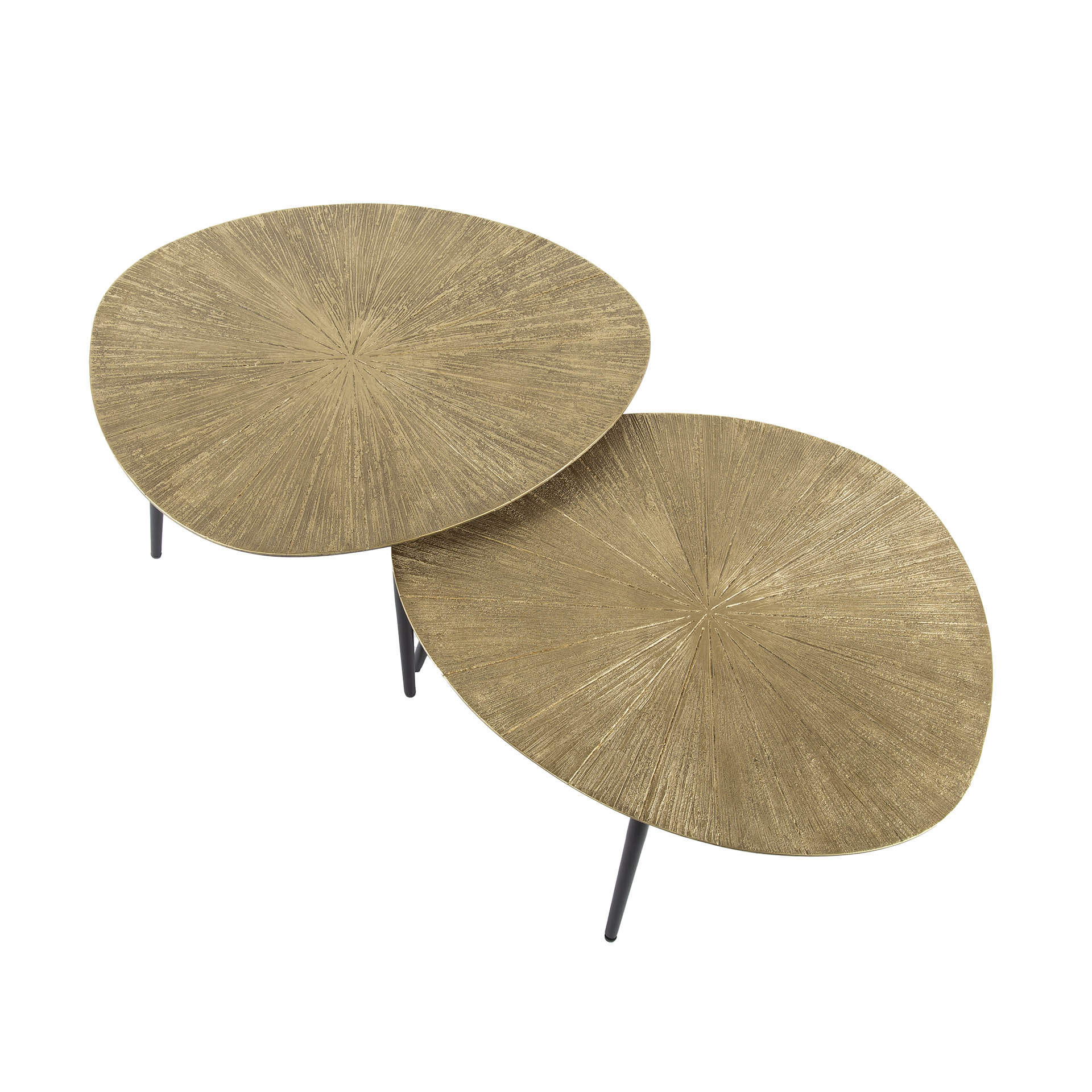 Organische Salontafel Playa Ray Metal Set van 2 stuks - Afbeelding 7